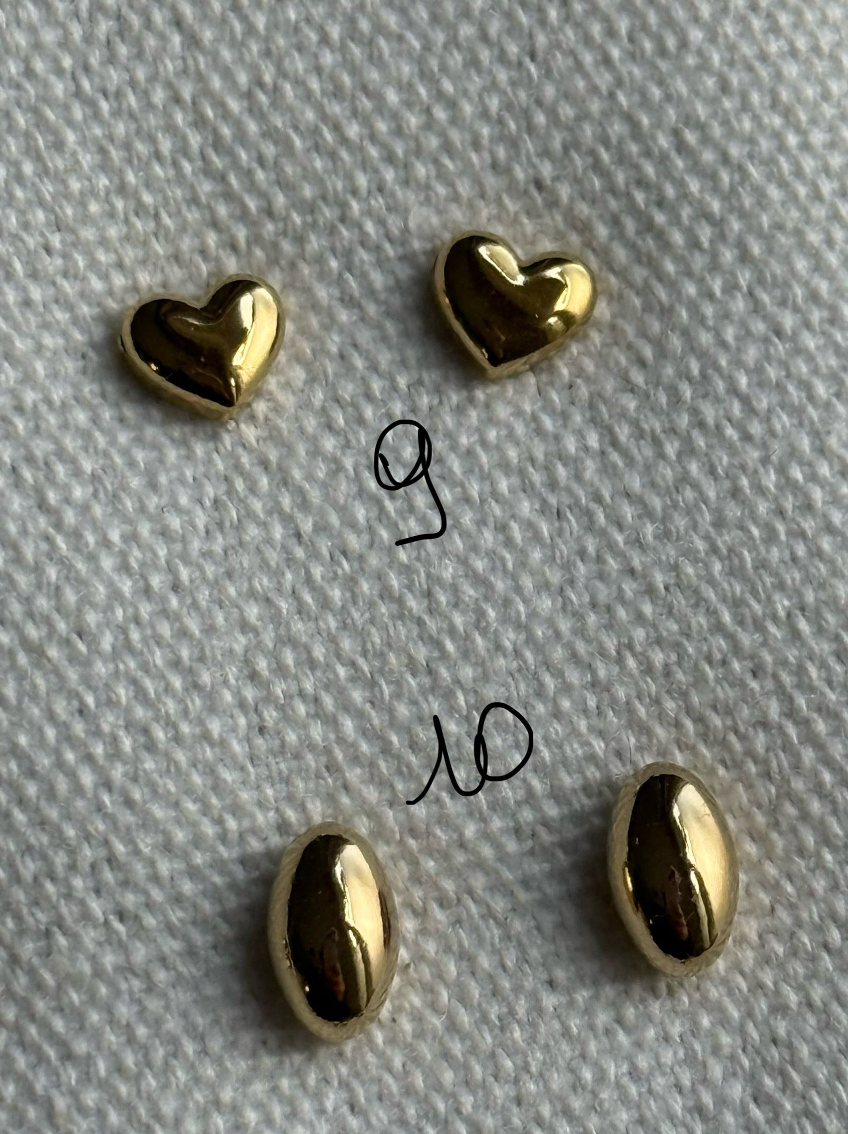 Boucle d’oreille or en acier inoxydable  0503