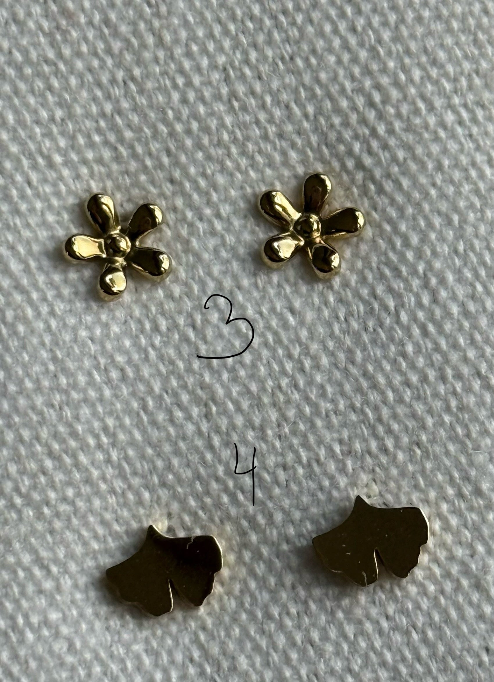 Boucle d’oreille or en acier inoxydable  0503