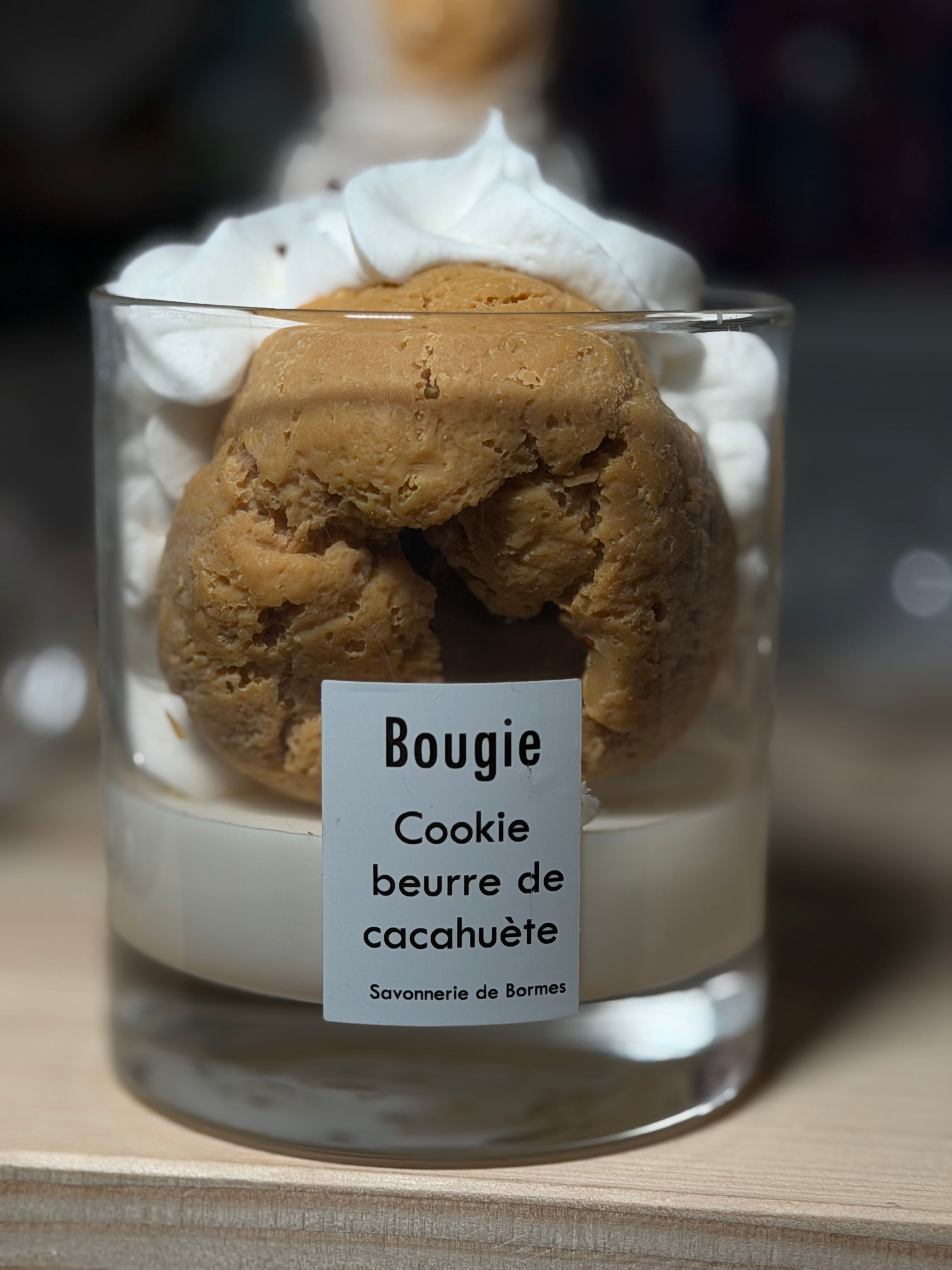 Bougie gourmande - cookie beurre de cacahuète