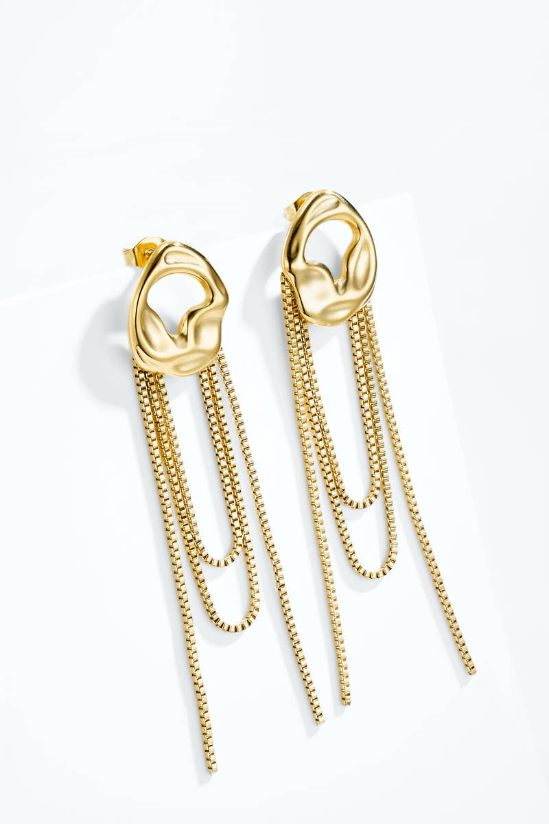 Boucles d'oreilles en acier inoxydable 124YTG01