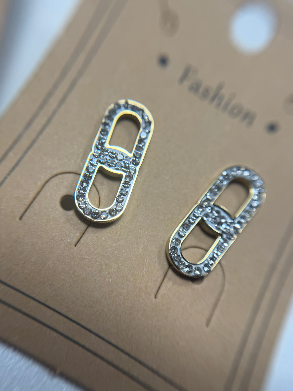 Boucle d’oreille en acier inoxydable