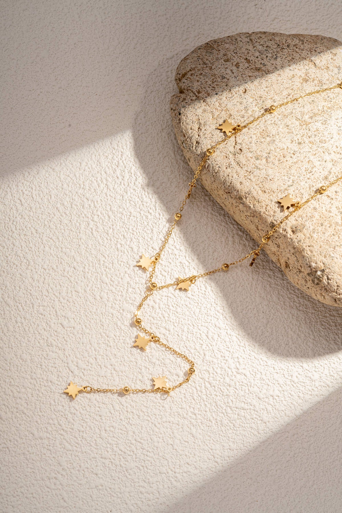 Collier Y étoile acier inoxydable raffiné élégant tendance