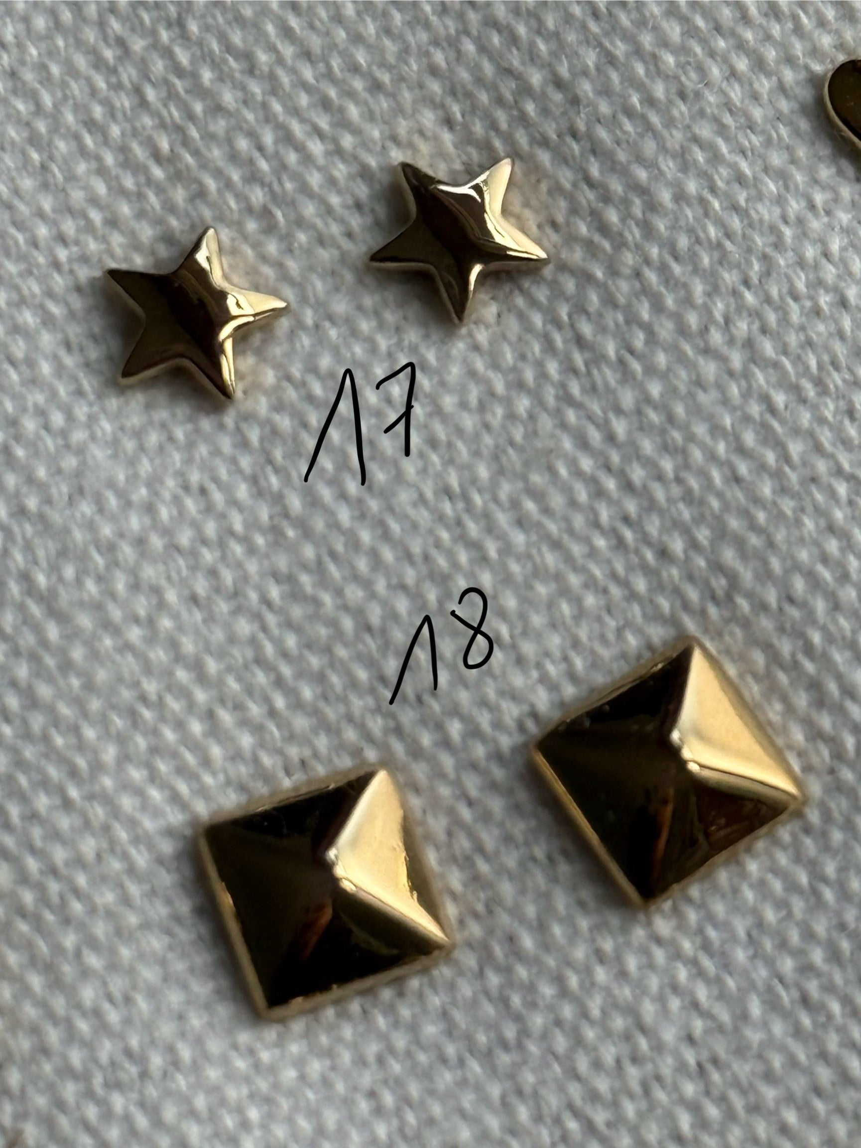Boucle d’oreille or en acier inoxydable  0503