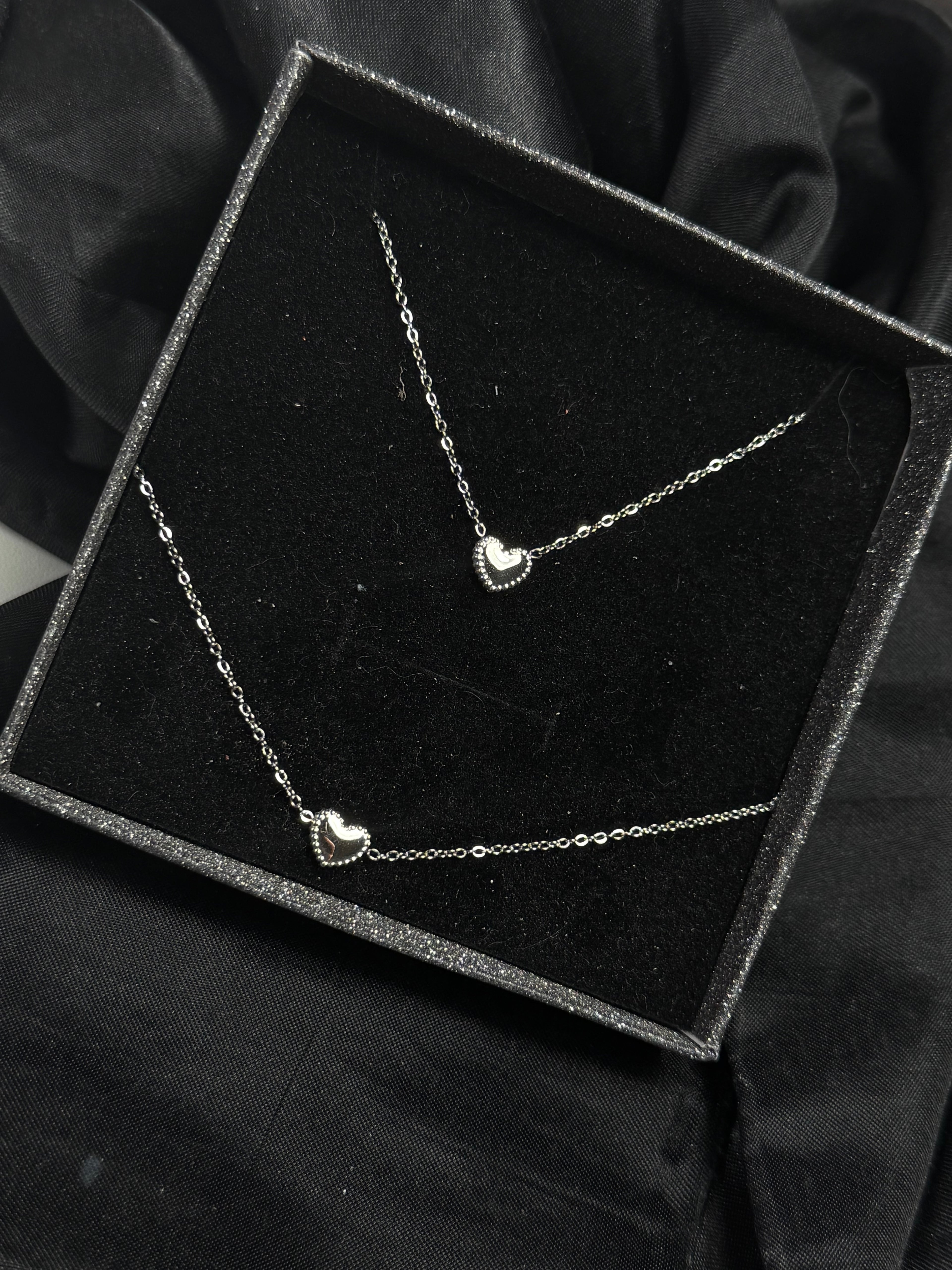 Coffret bracelet - collier argent ou doré