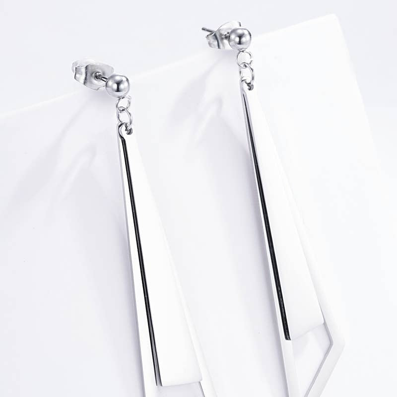 Boucle d’oreille en acier inoxydable