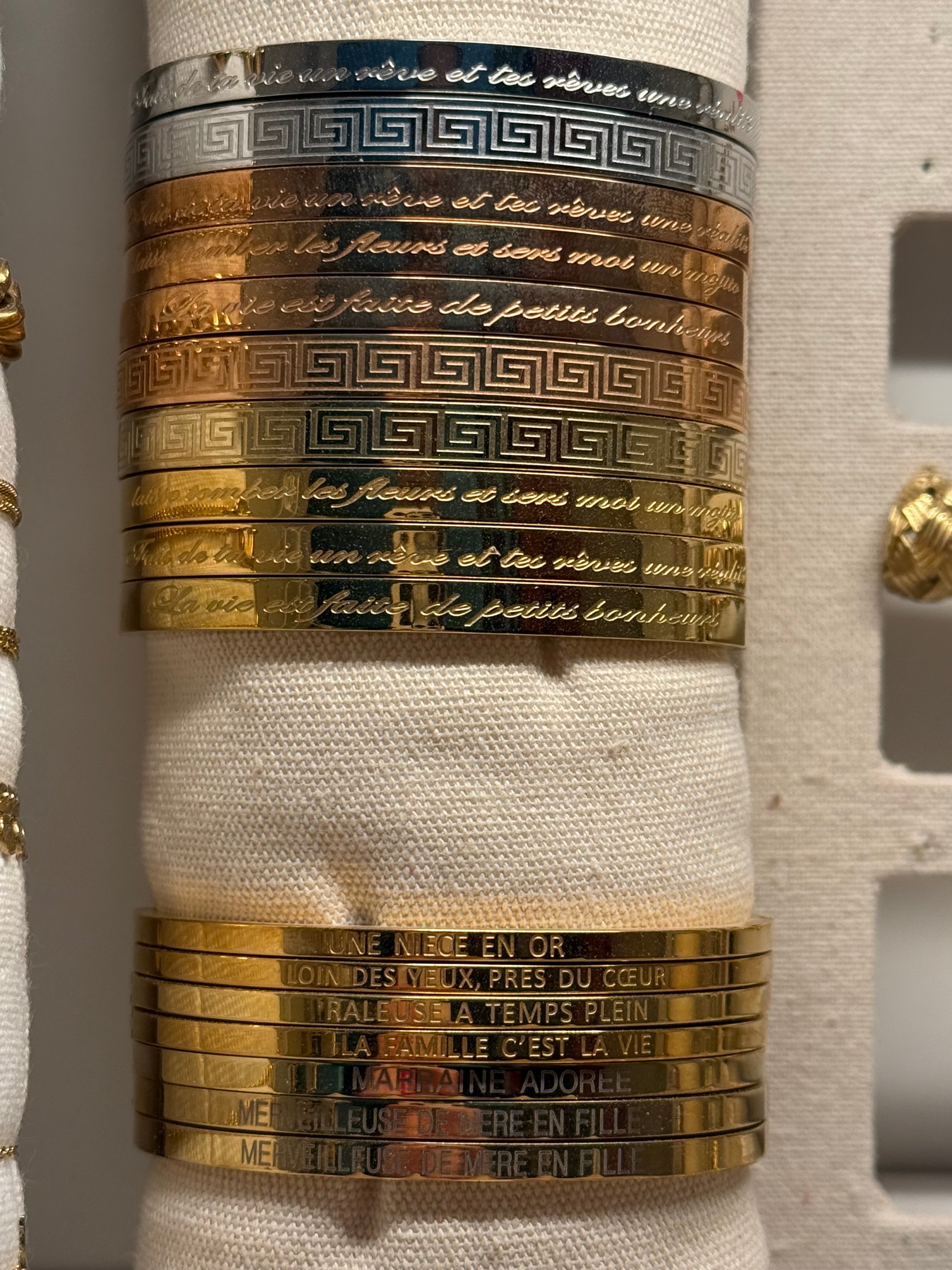 Jonc - message personnalisée