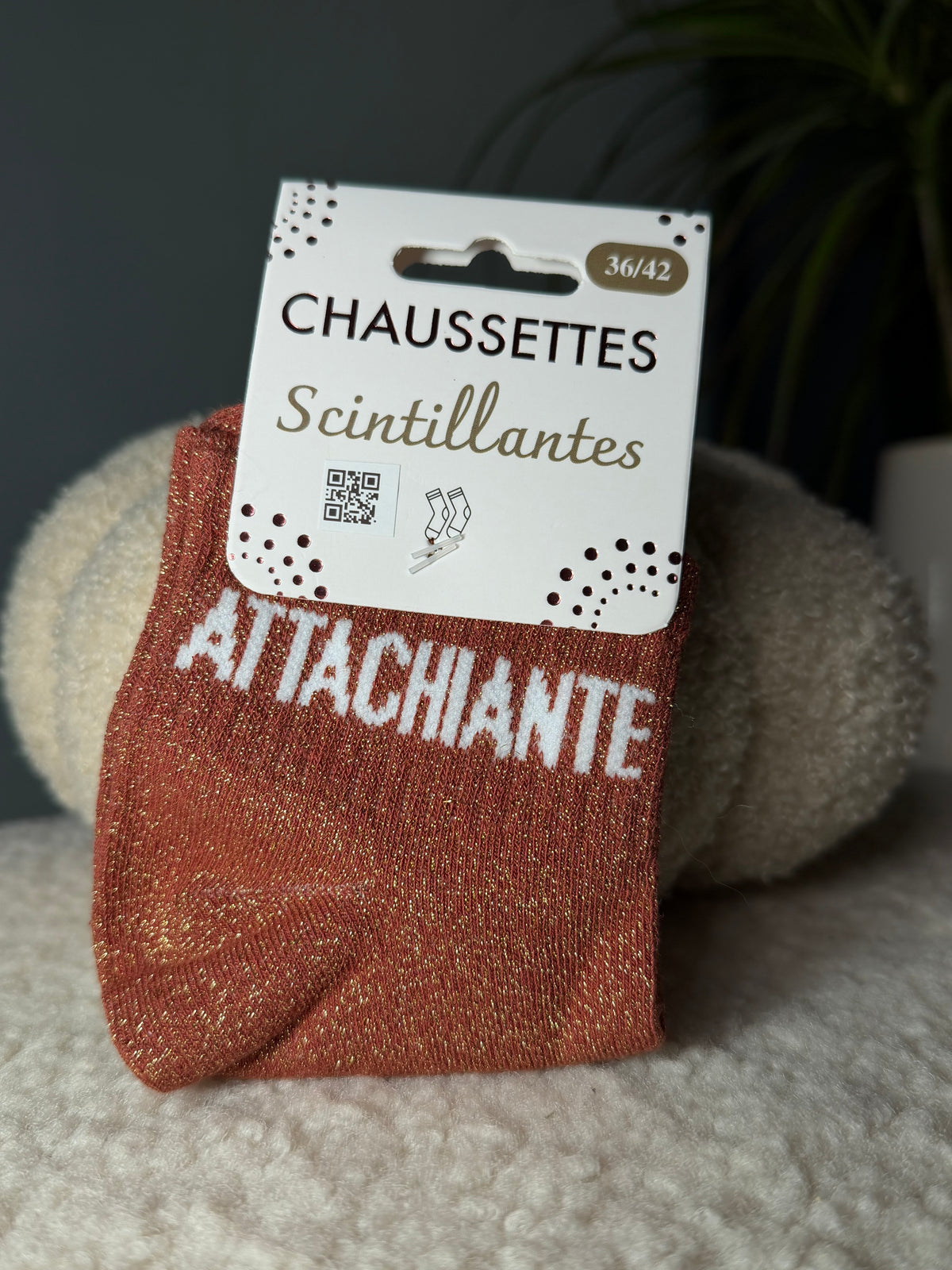 Chaussettes pailletées - Attachiante