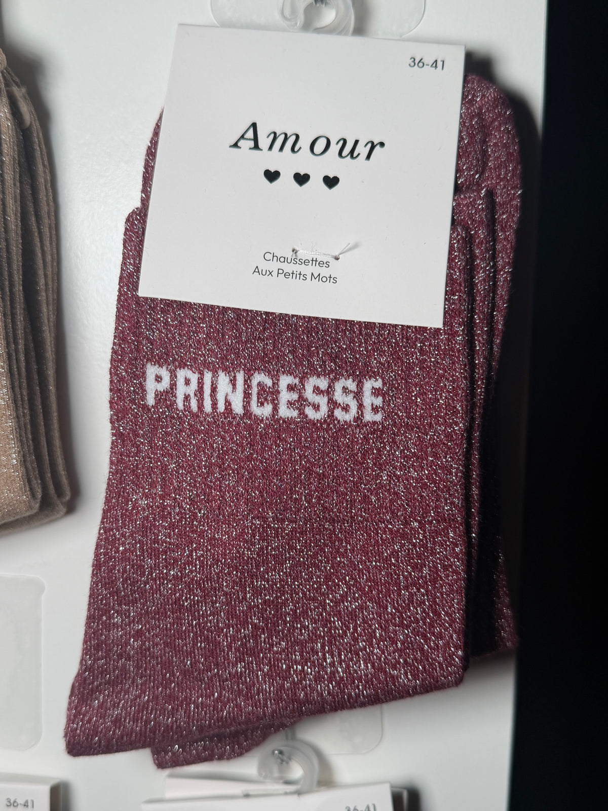 Chaussettes pailletées - PRINCESSE