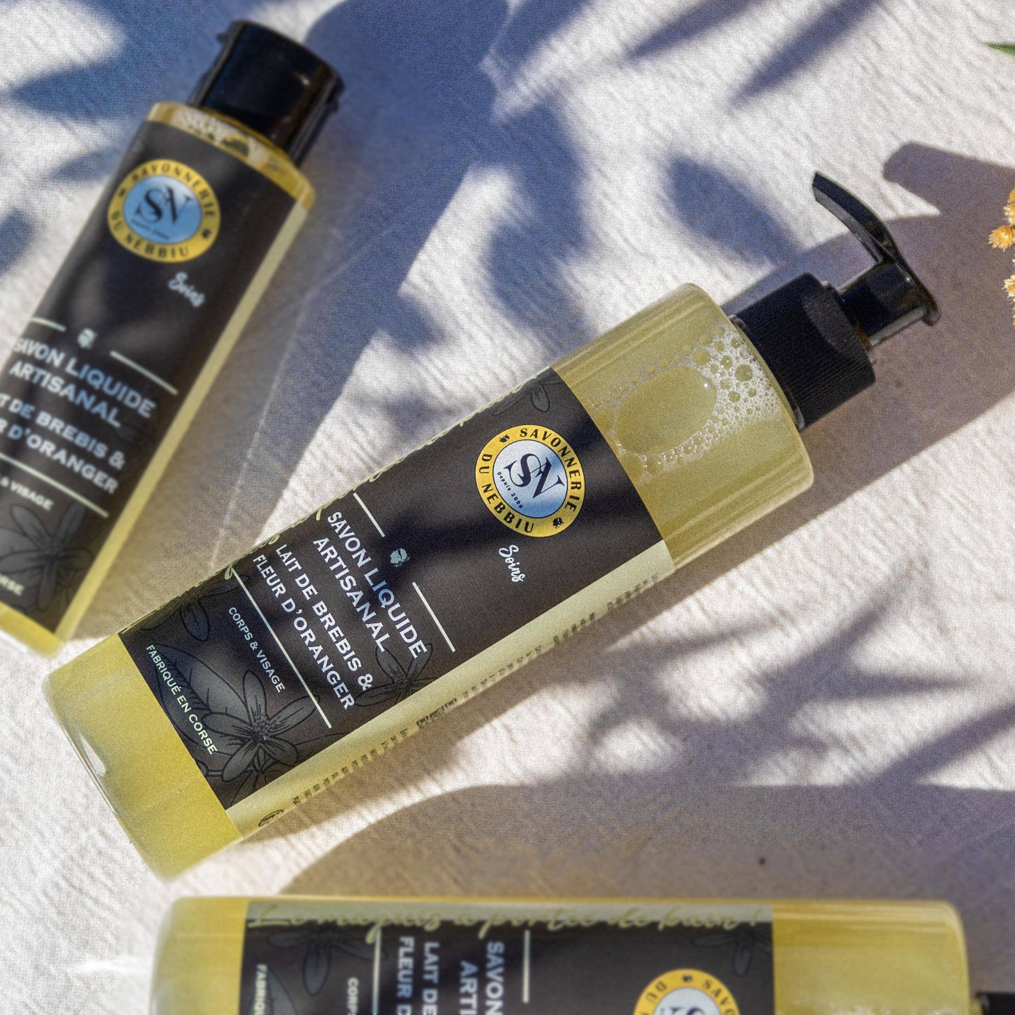 Savon liquide lait de brebis & fleur d'oranger