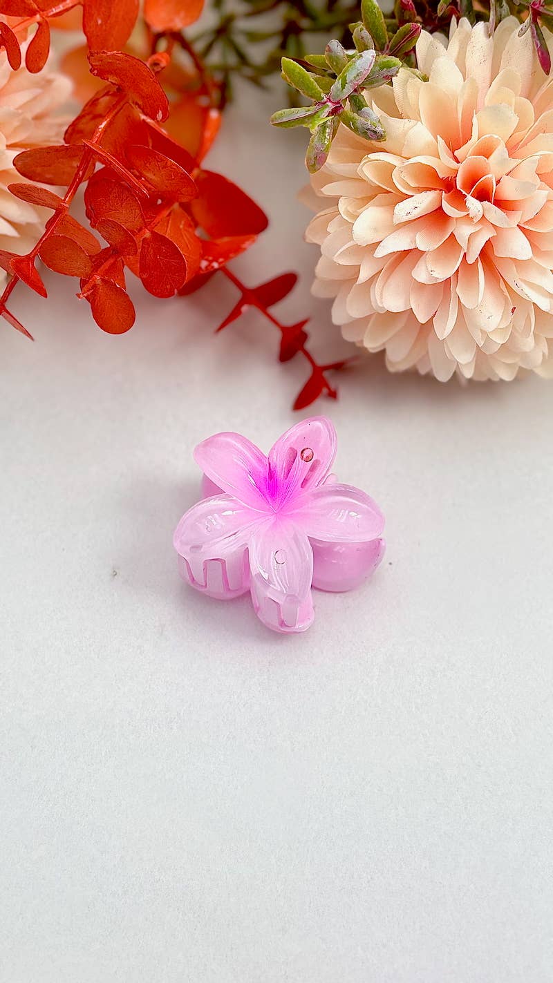 Mini pince à cheveux fleurs 4cm YH37