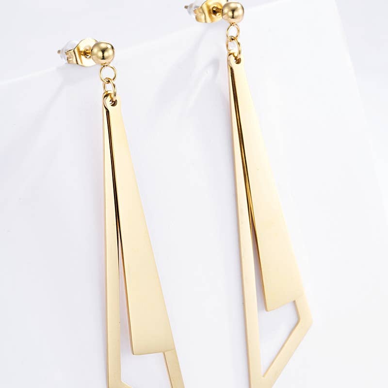 Boucle d’oreille en acier inoxydable