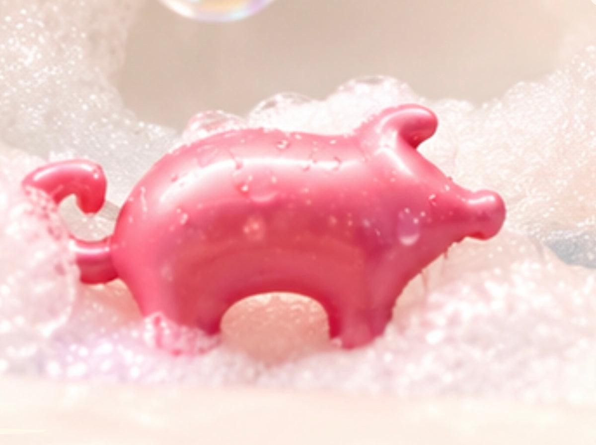 Perle de bain - Cochon senteur rose