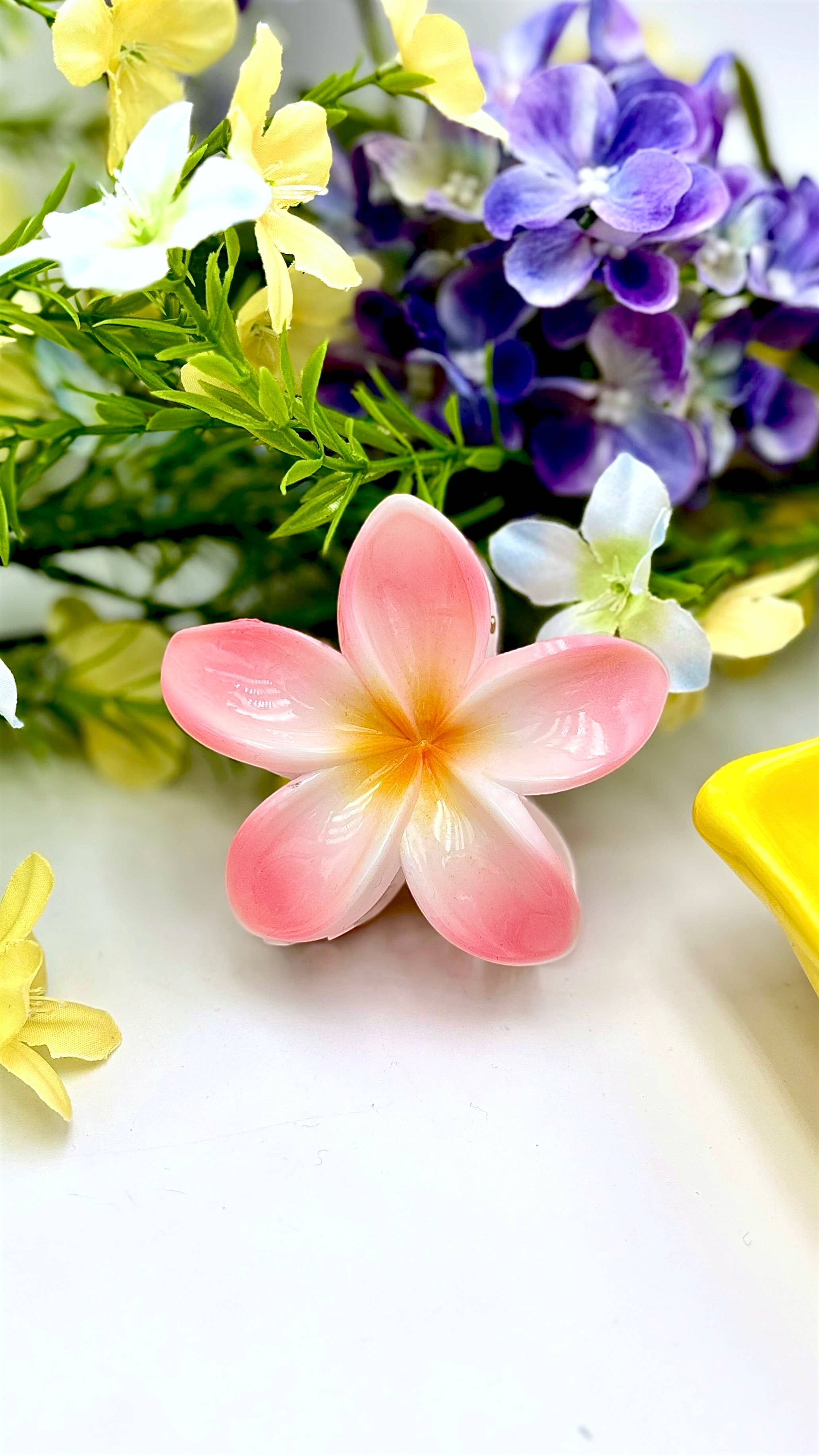 Pince à cheveux fleur YH33K