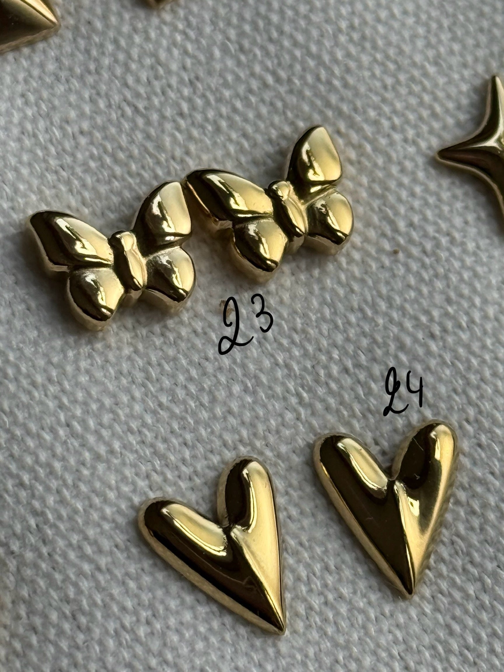 Boucle d’oreille or en acier inoxydable  0503