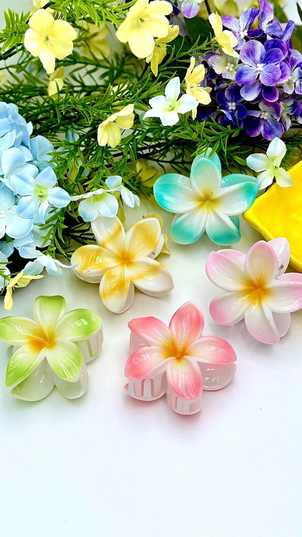 Pince à cheveux fleur YH33K