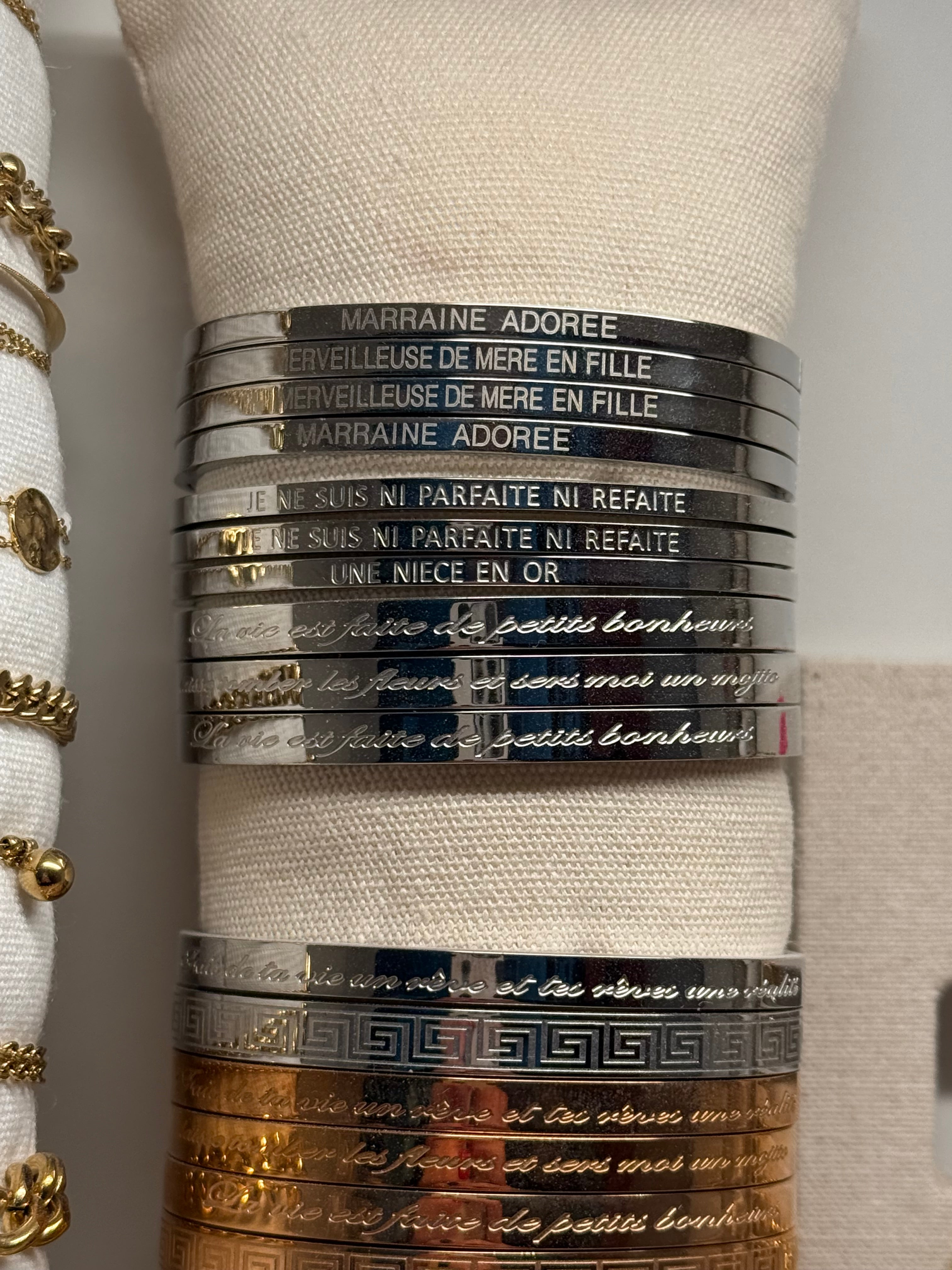 Jonc - message personnalisée