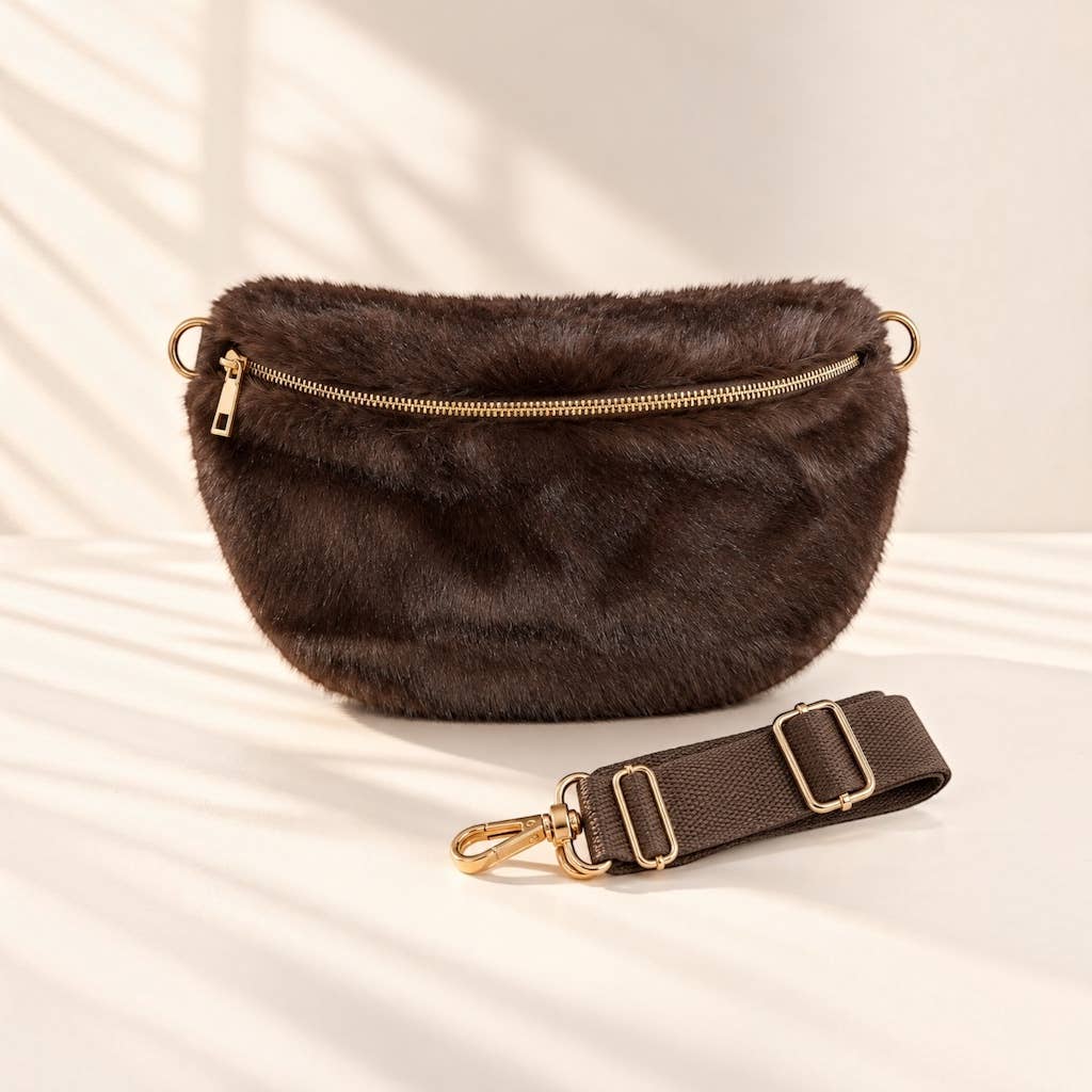 Sac banane fausse fourrure 008-S057