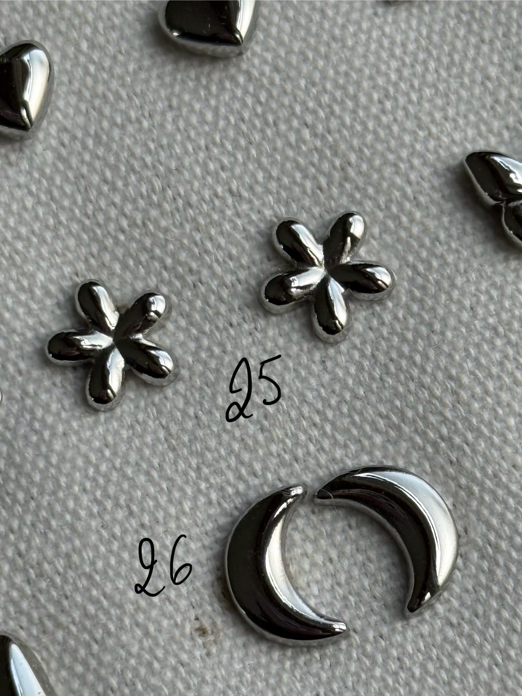 Boucle d'oreille argent en acier 0502