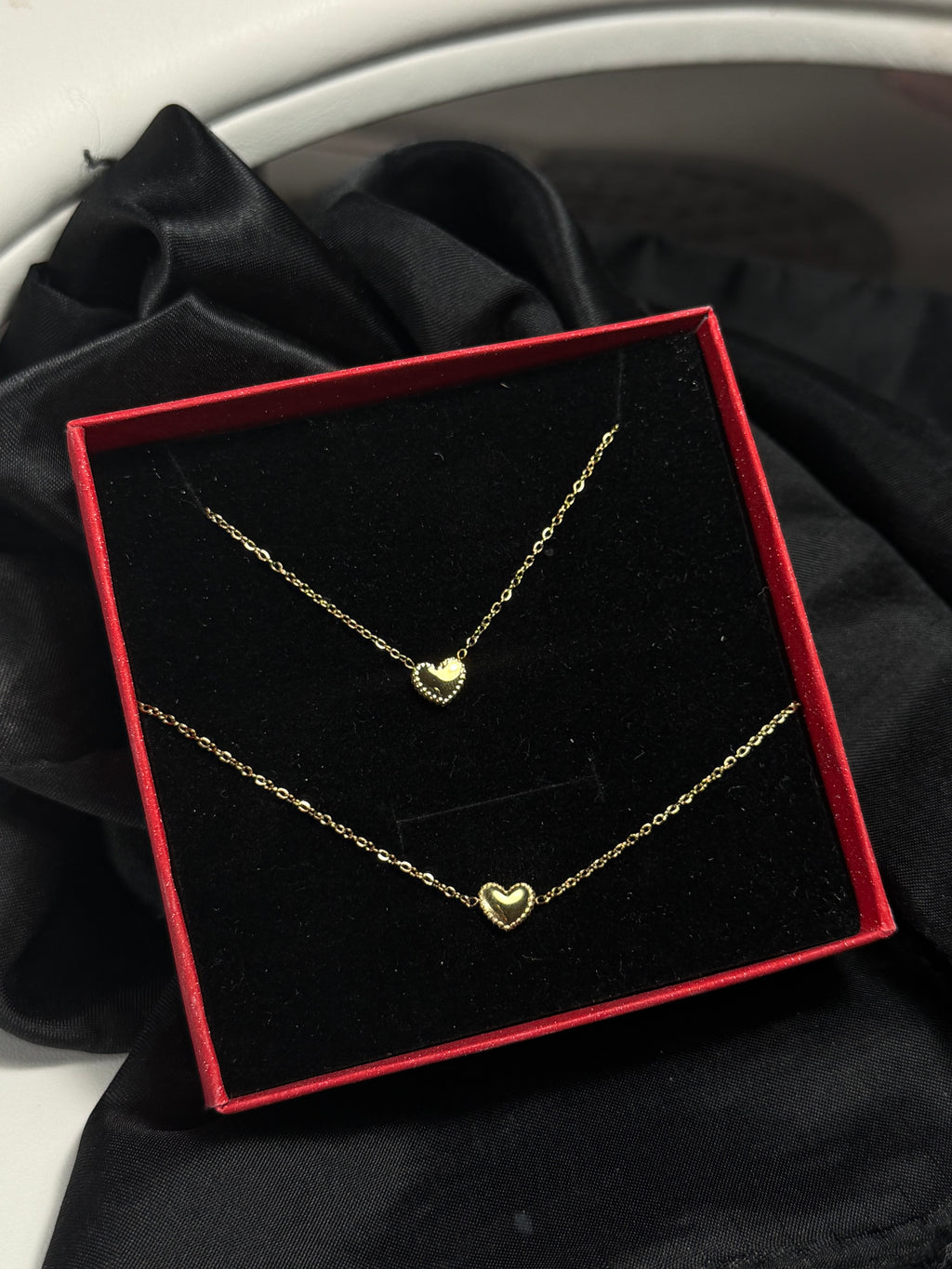 Coffret bracelet - collier argent ou doré