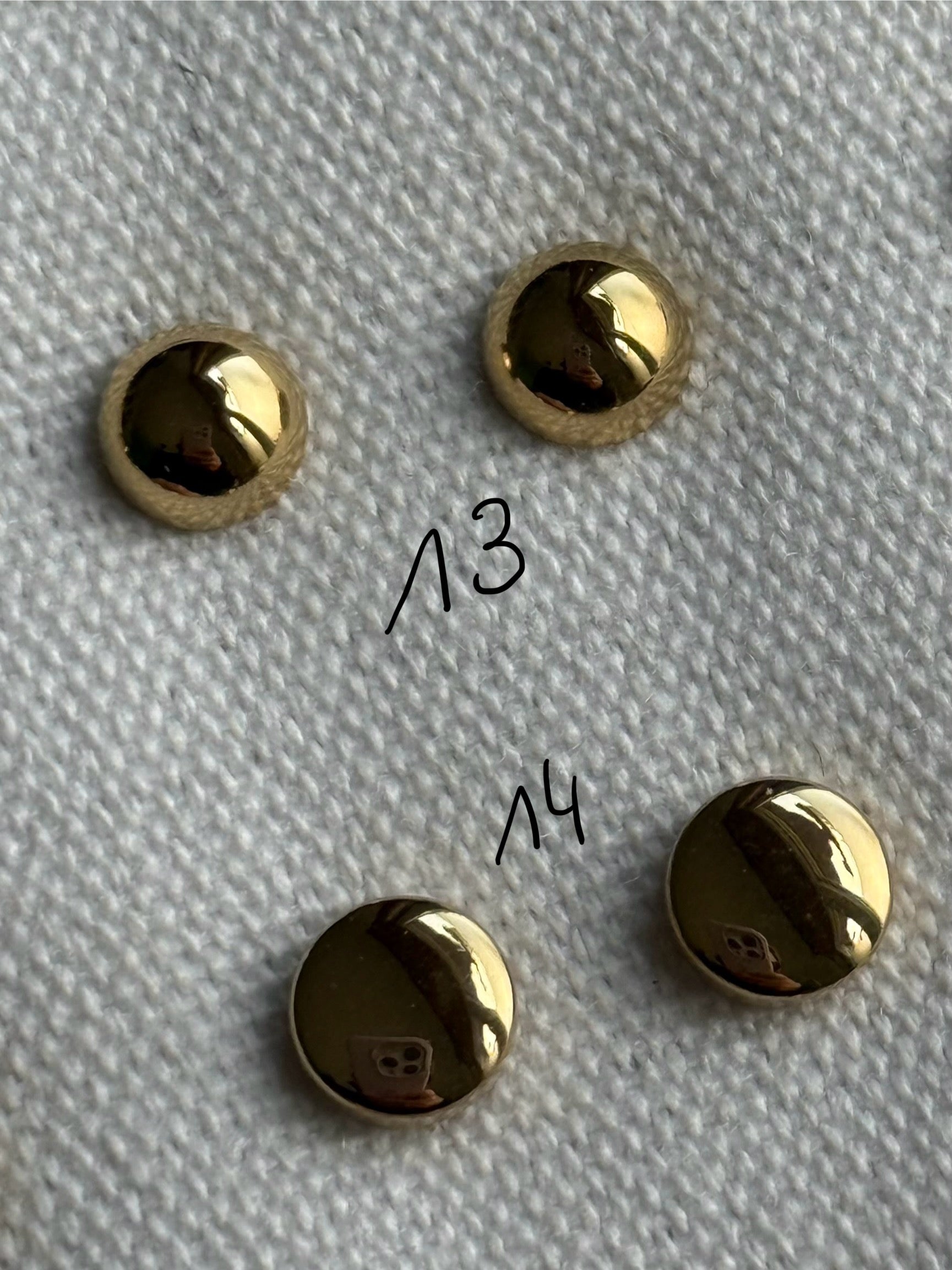 Boucle d’oreille or en acier inoxydable  0503