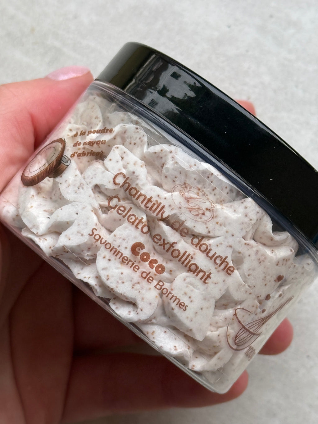 Chantilly de douche exfoliante - coco