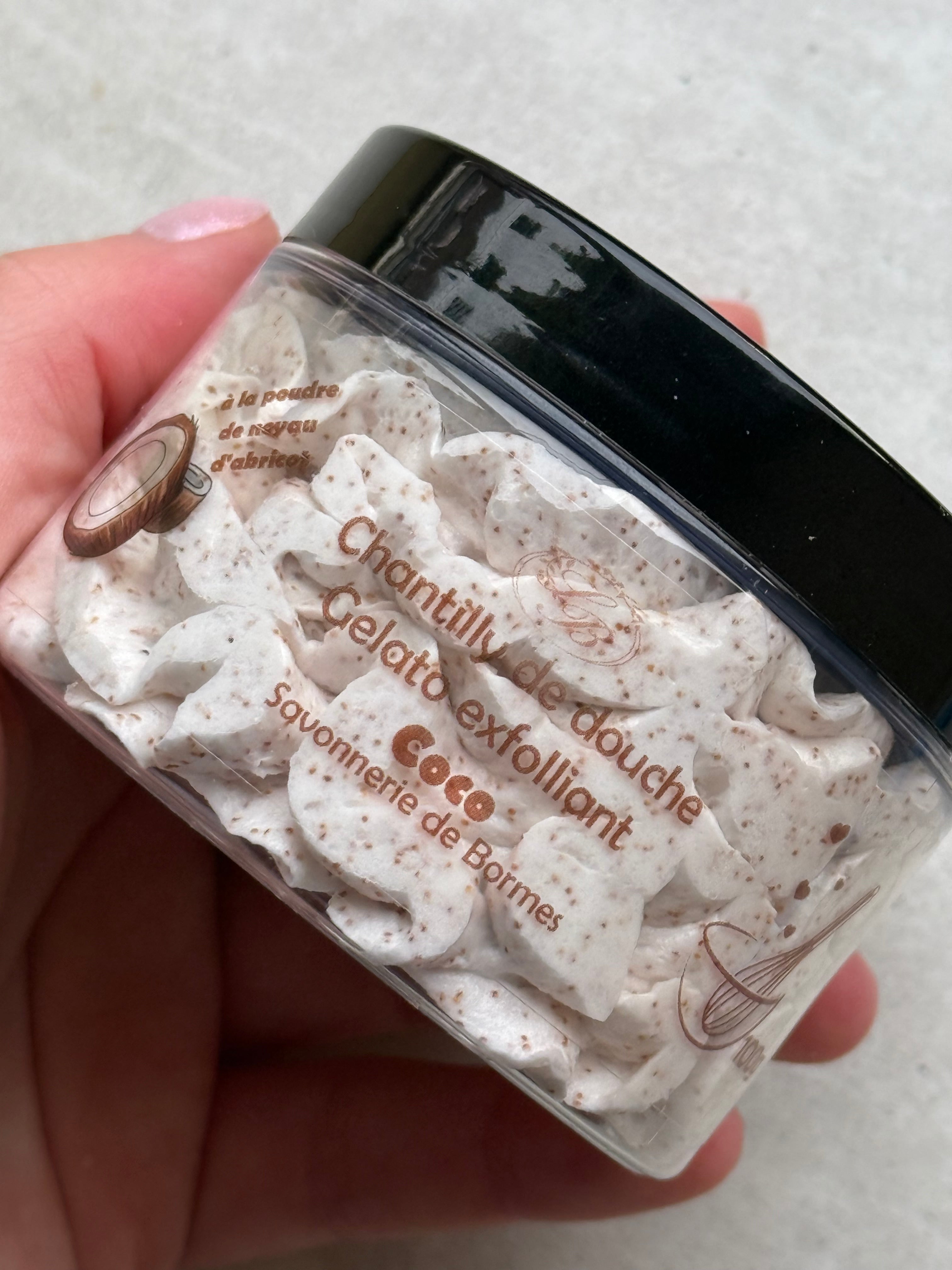 Chantilly de douche exfoliante - coco