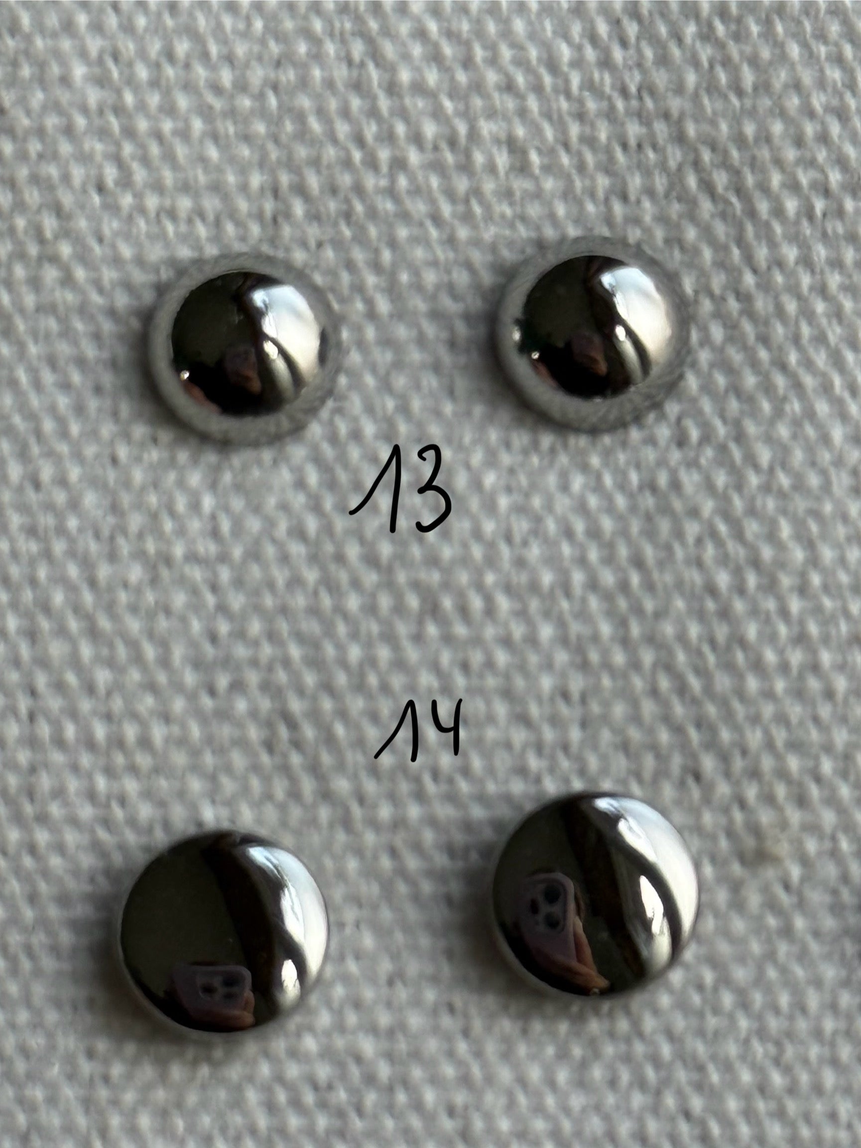 Boucle d'oreille argent en acier 0502