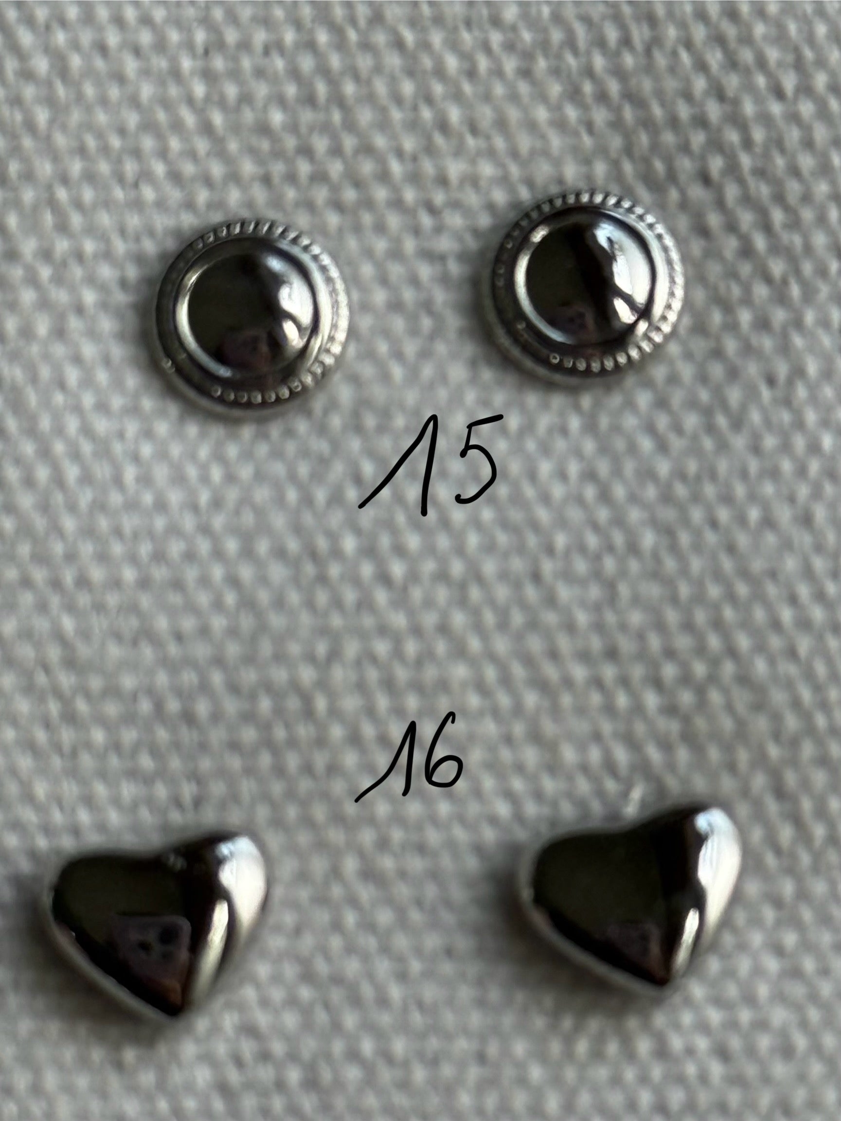 Boucle d'oreille argent en acier 0502