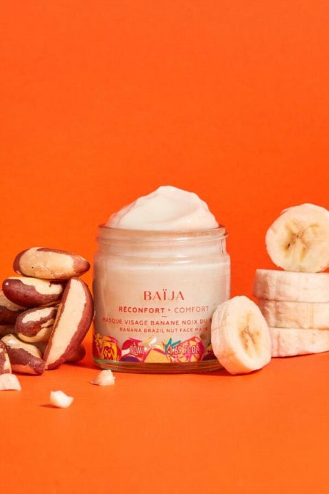 Masque visage banane noix de macadamia