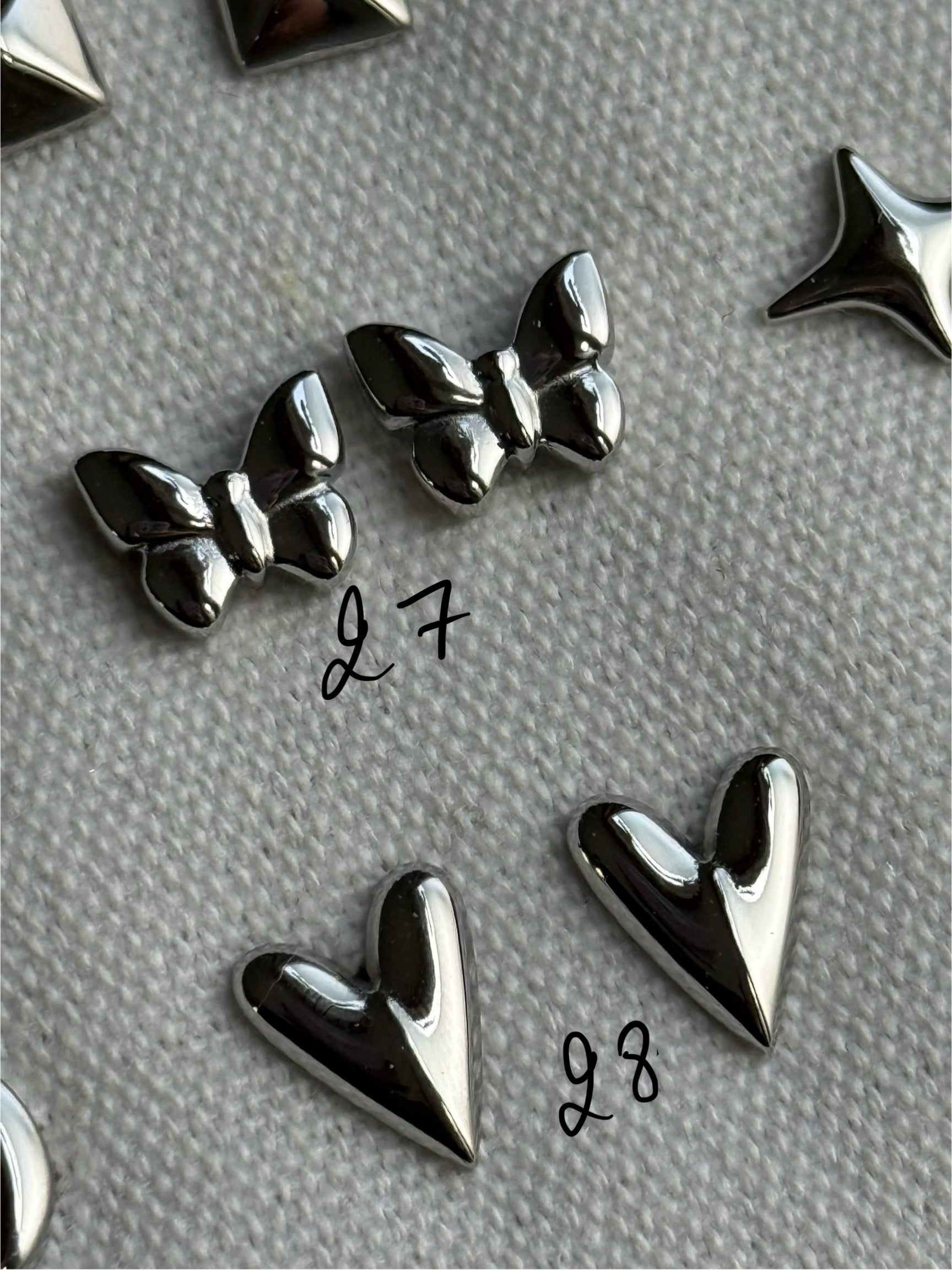 Boucle d'oreille argent en acier 0502
