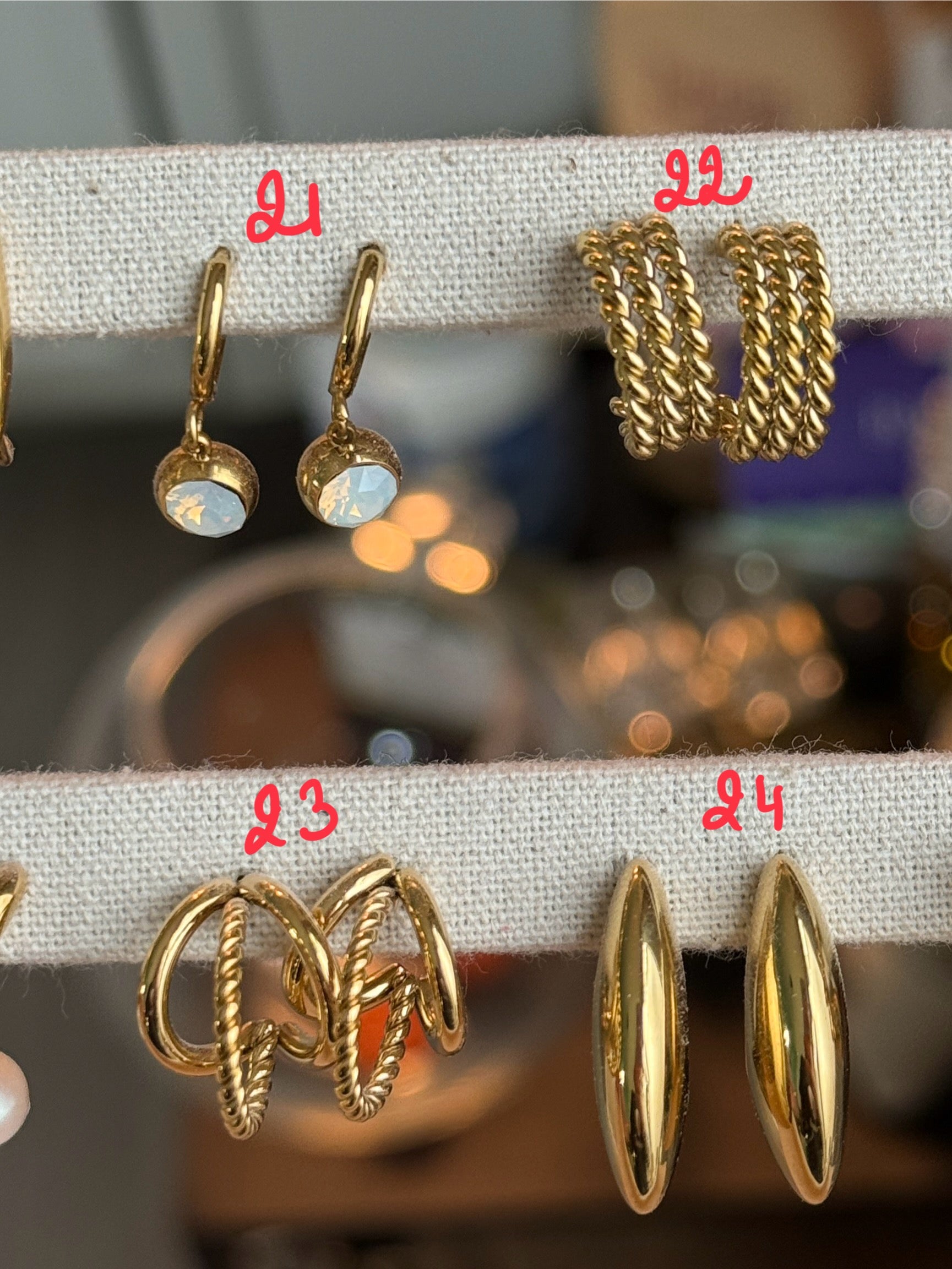 Boucle d’oreille en acier inoxydable ✨