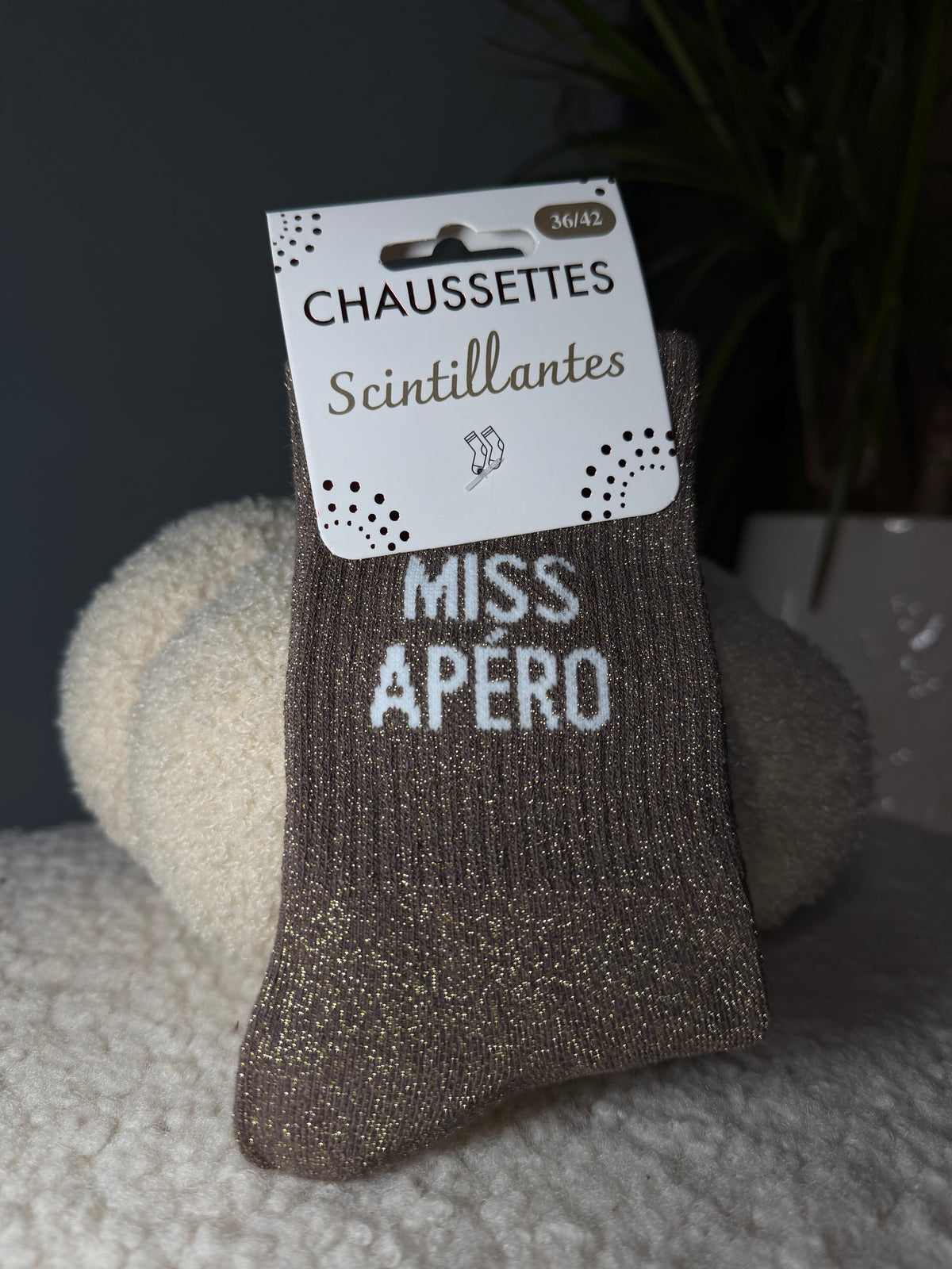 Chaussettes pailletées - Miss apéro