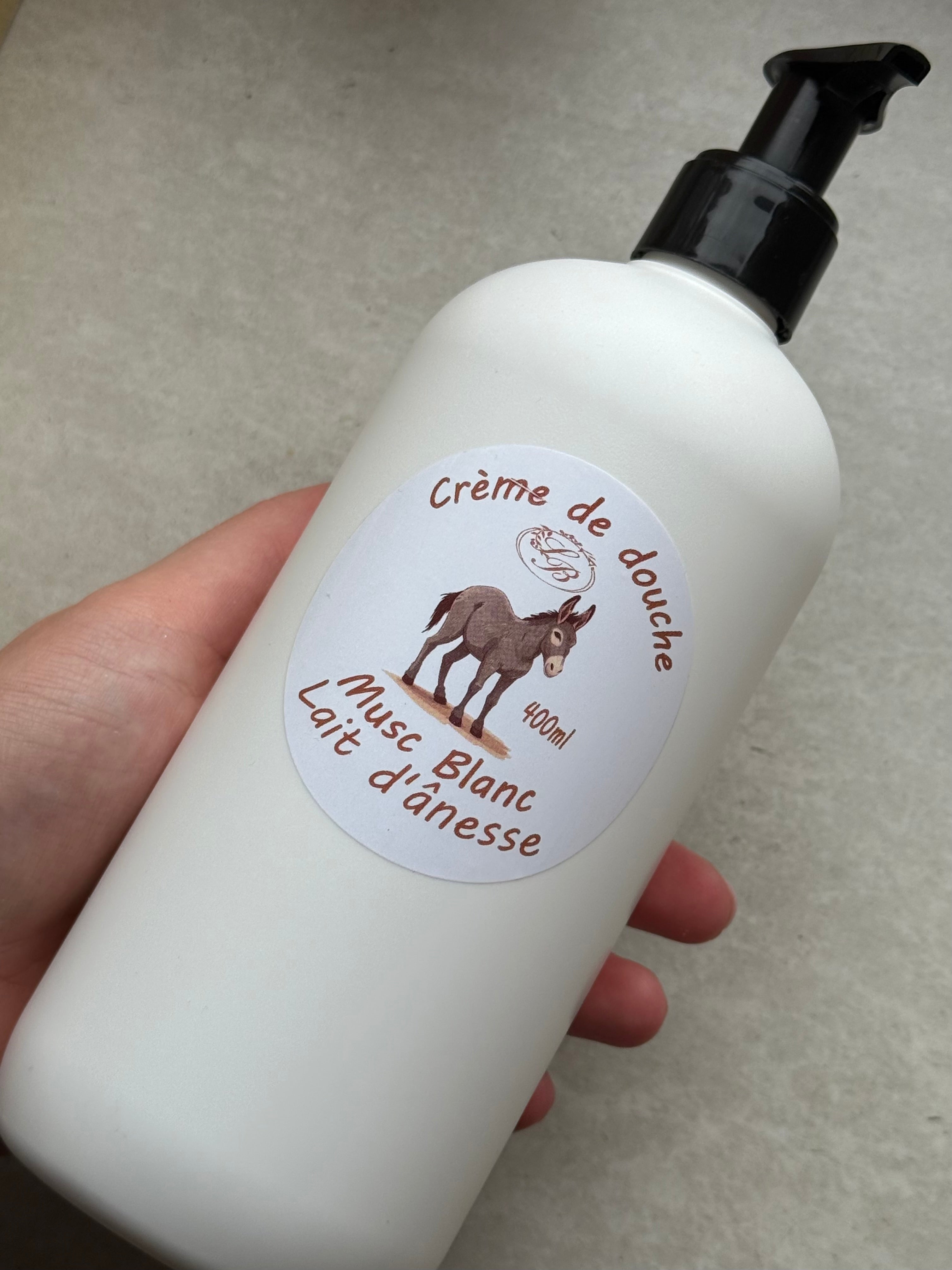 Crème de douche lait d’ânesse - musc blanc