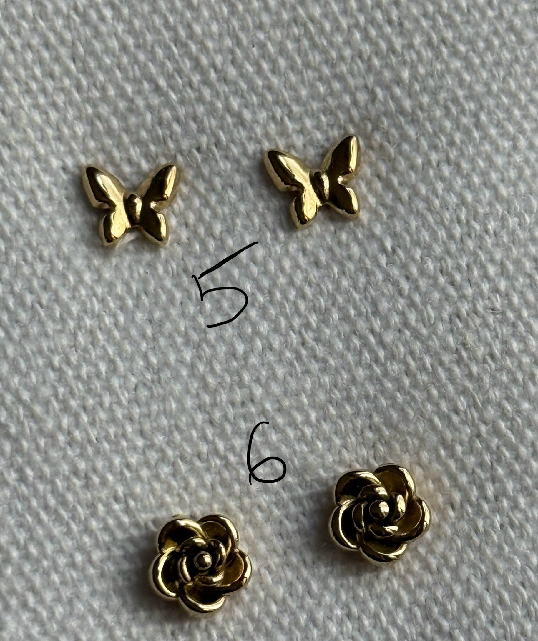 Boucle d’oreille or en acier inoxydable  0503