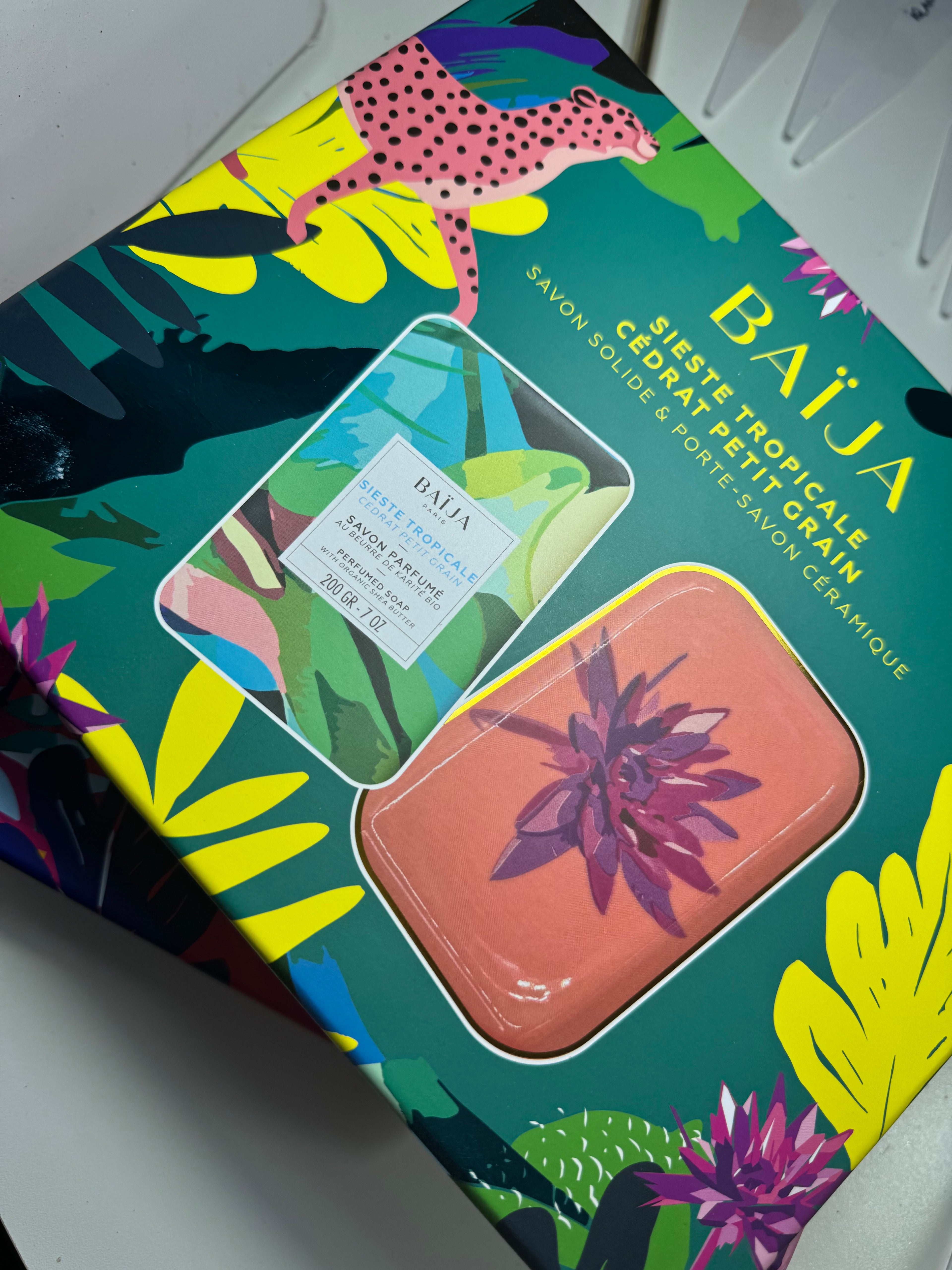 Coffret savon + porte savon céramique