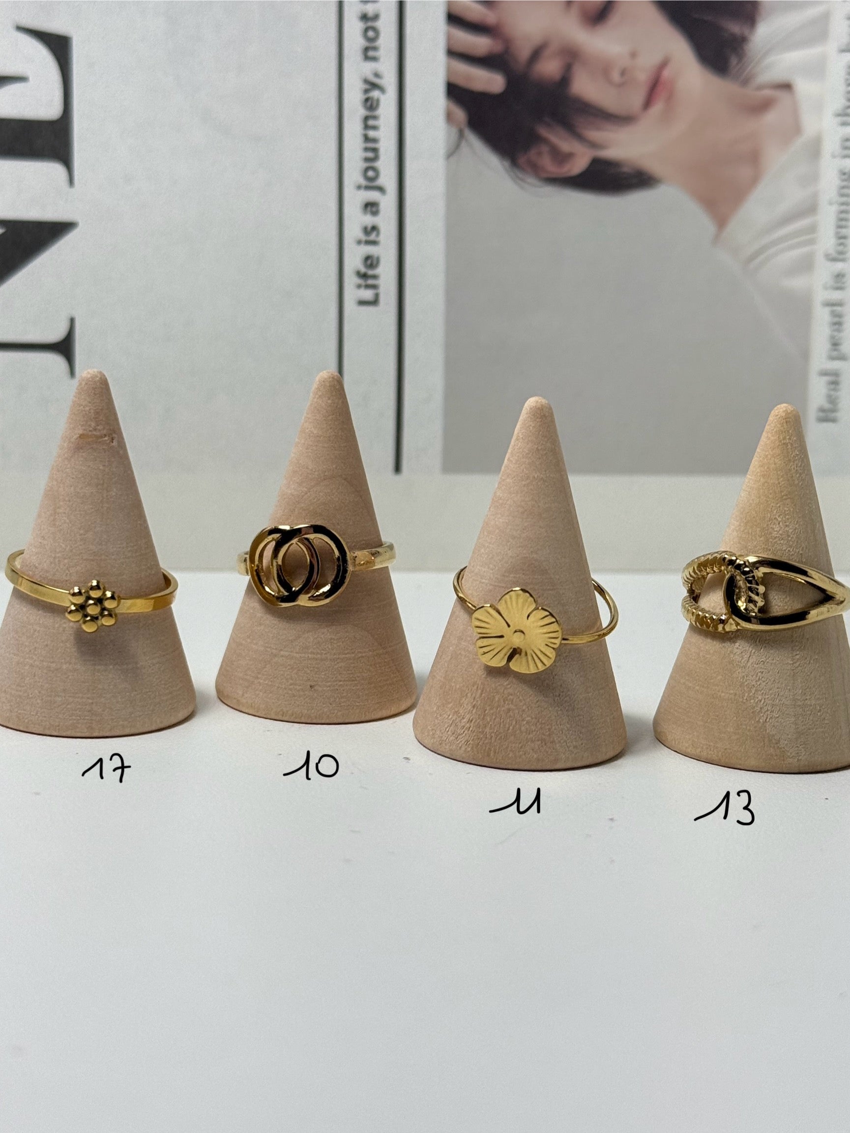Bague en acier inoxydable ✨