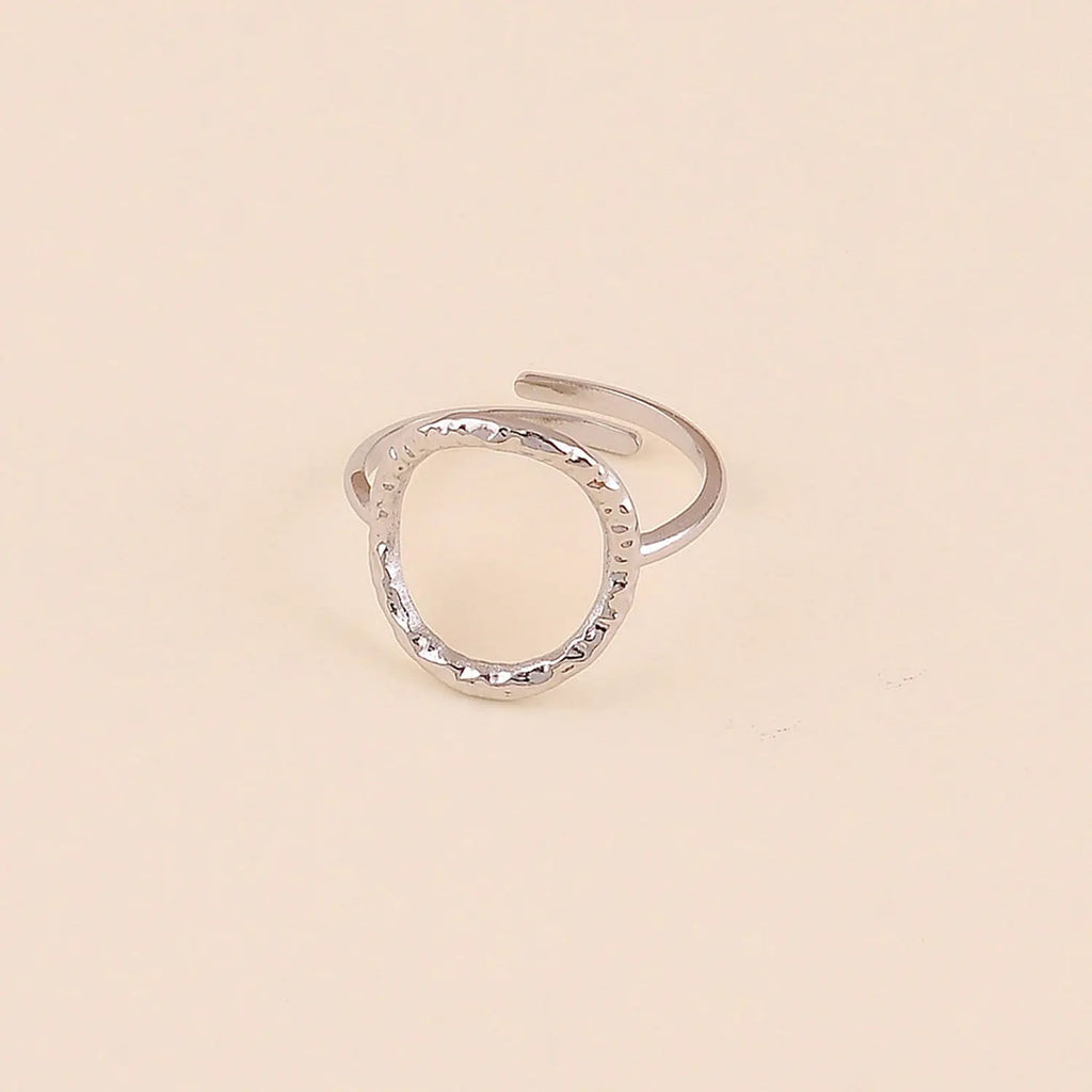 Bague - cercle texturé