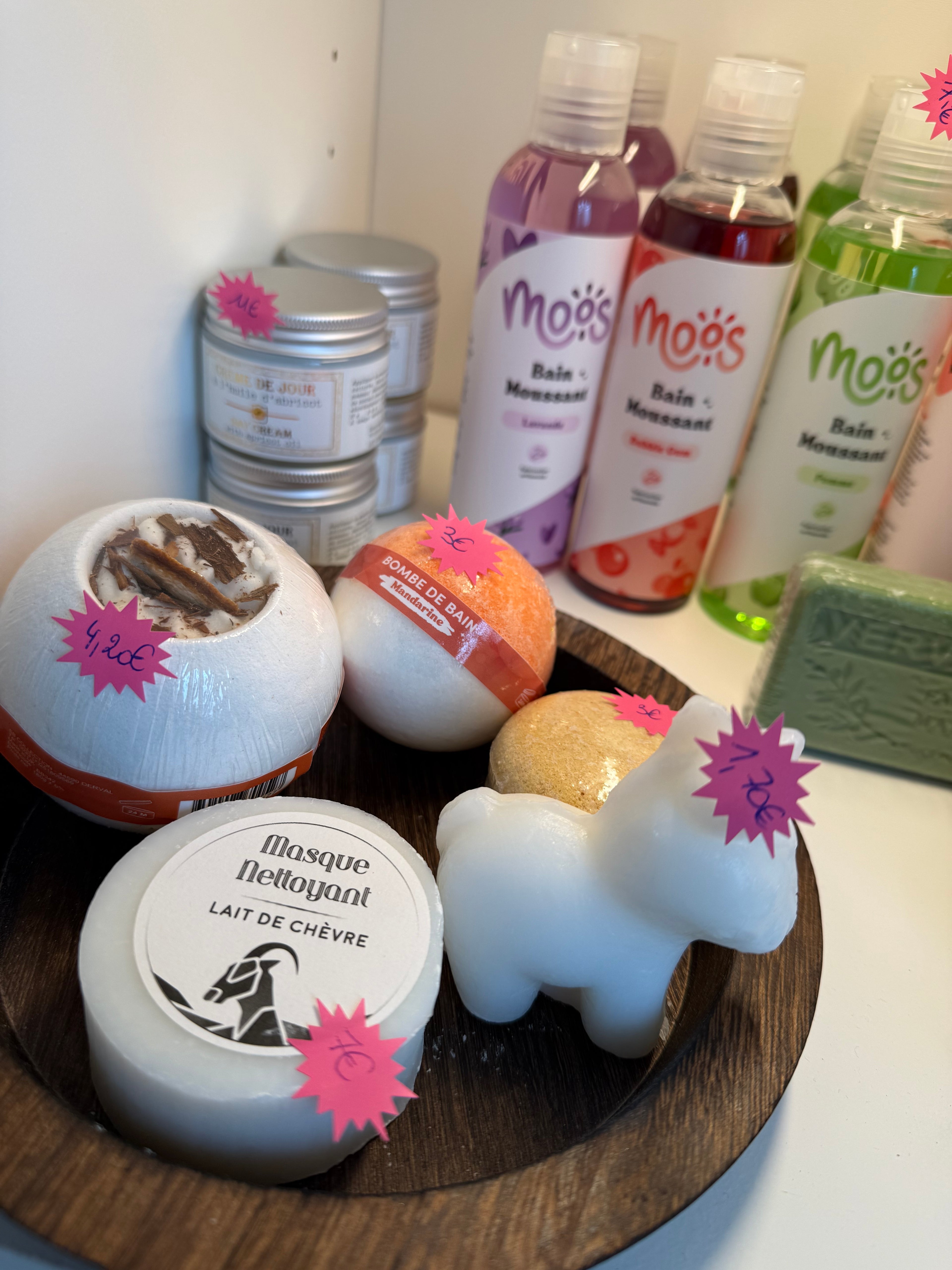 Masque nettoyant visage au lait de chèvre 🐐, soin pour le visage et spatule crème hydratante
