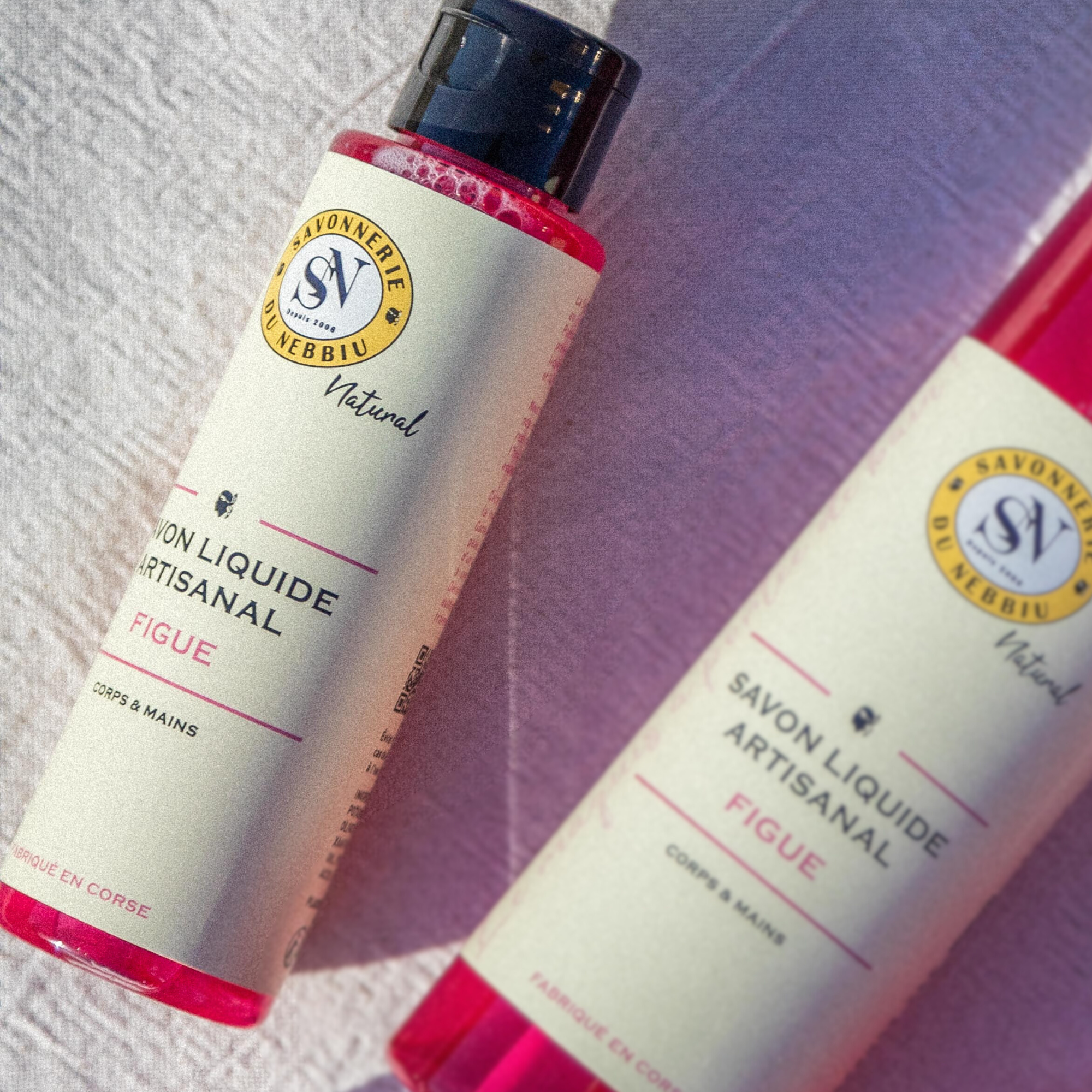 Savon liquide artisanal Figue - Poivre noir