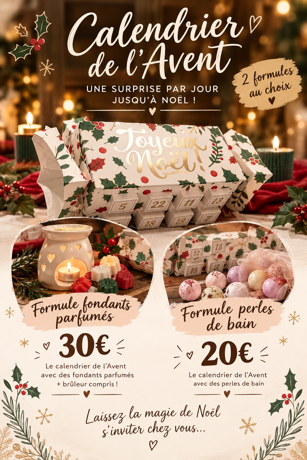 Précommande : Calendrier de l’avent ♥️