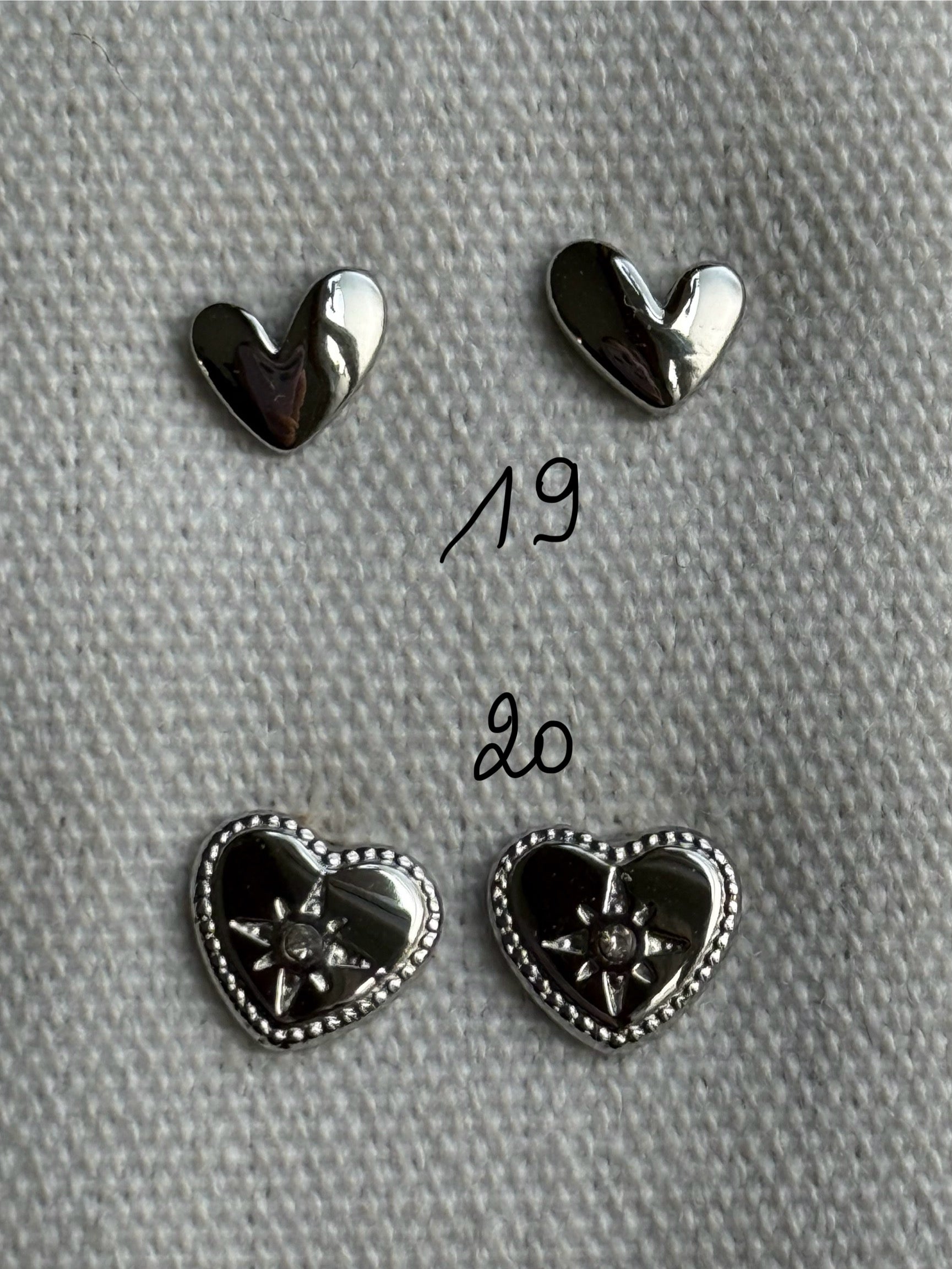Boucle d'oreille argent en acier 0502