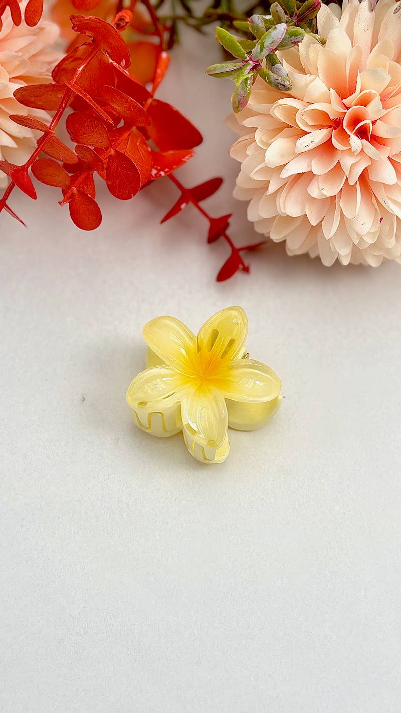 Mini pince à cheveux fleurs 4cm YH37