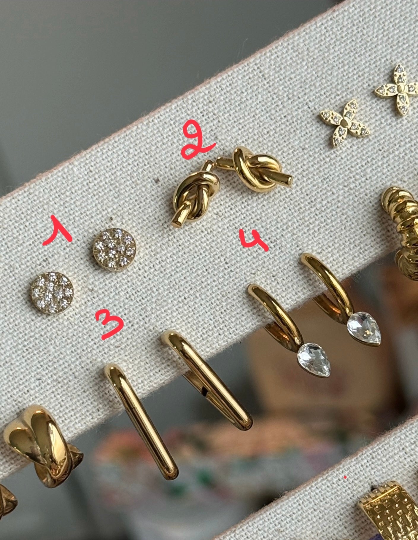Boucle d’oreille en acier inoxydable ✨