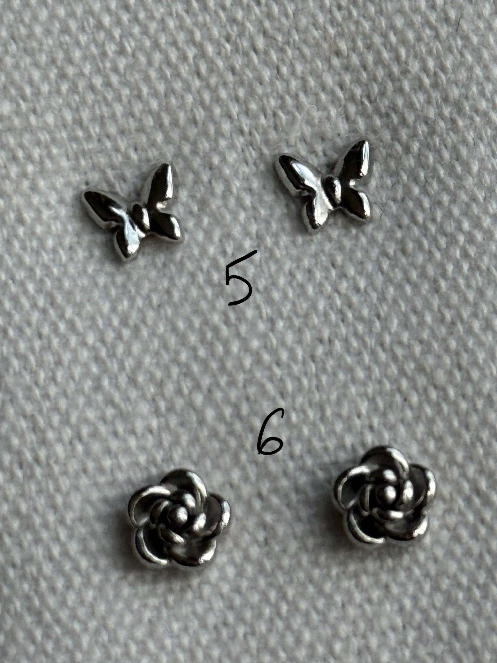 Boucle d'oreille argent en acier 0502