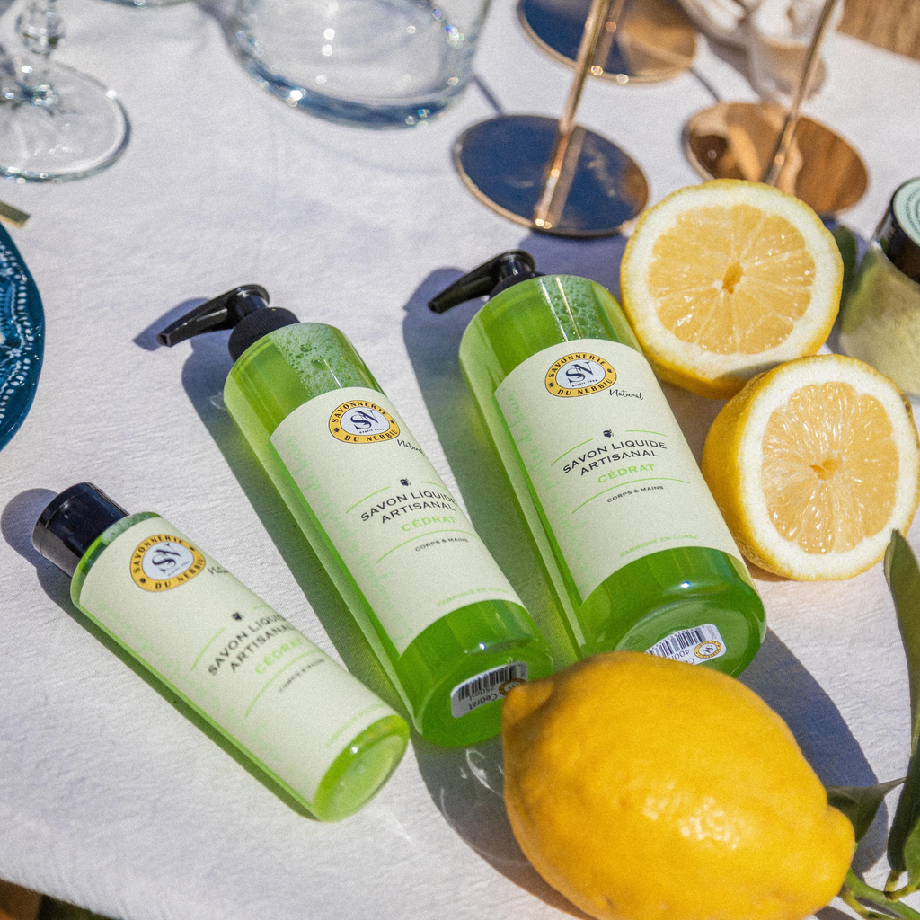 Savon liquide artisanal Cédrat