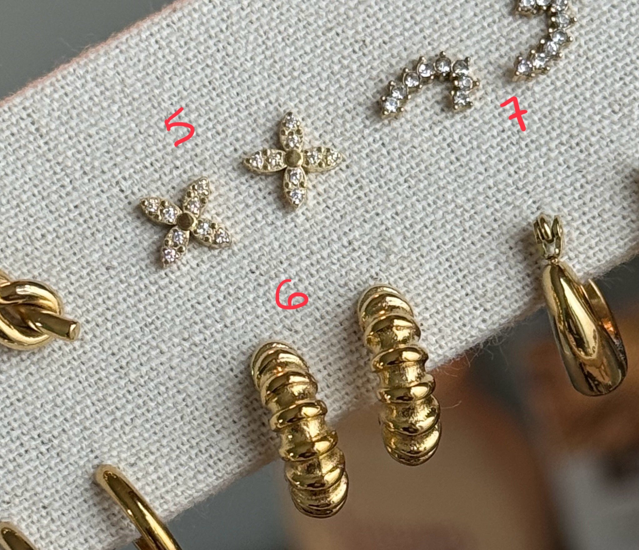 Boucle d’oreille en acier inoxydable ✨
