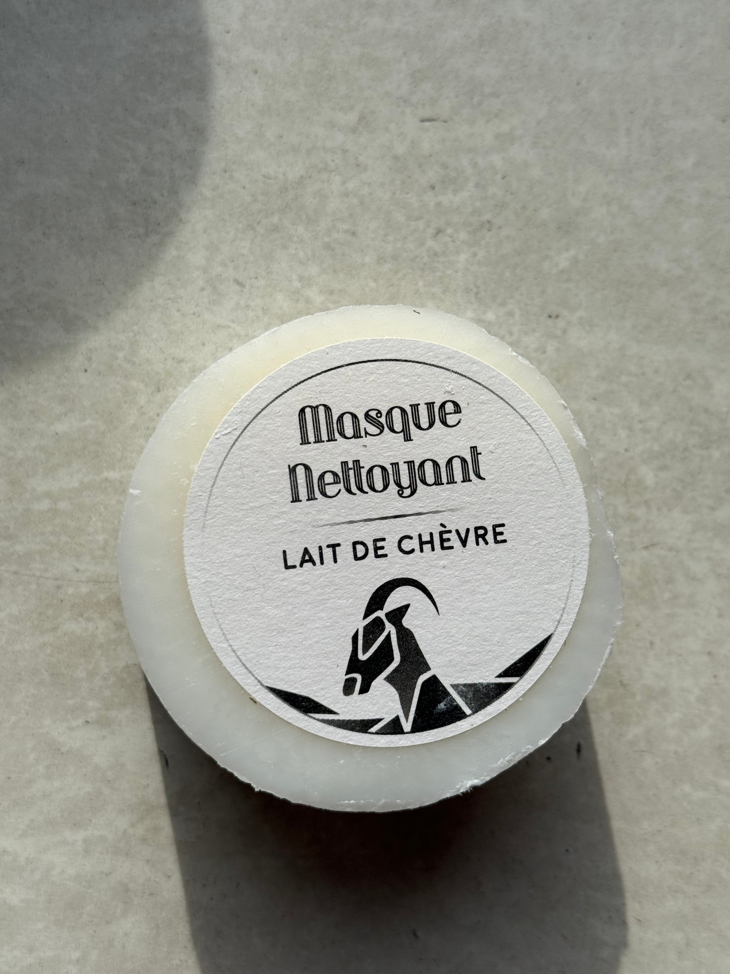 Masque nettoyant visage au lait de chèvre 🐐, soin pour le visage et spatule crème hydratante