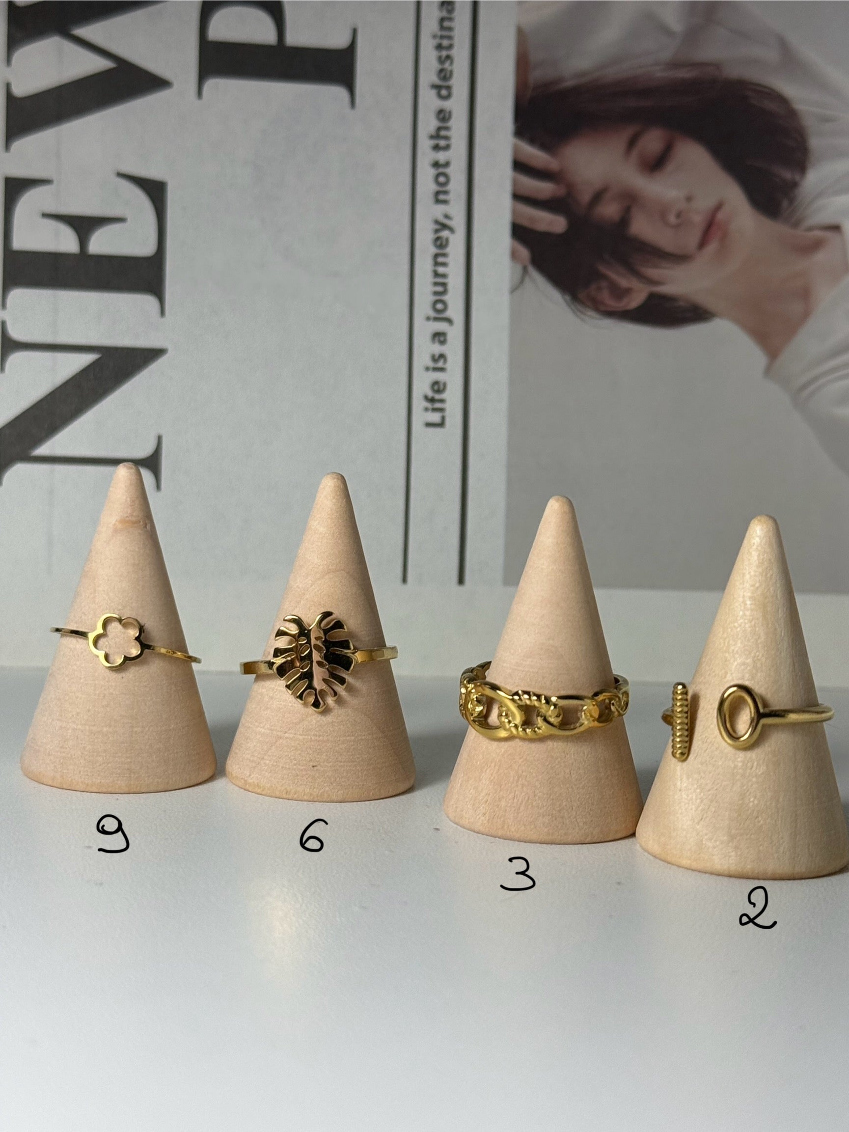 Bague en acier inoxydable ✨
