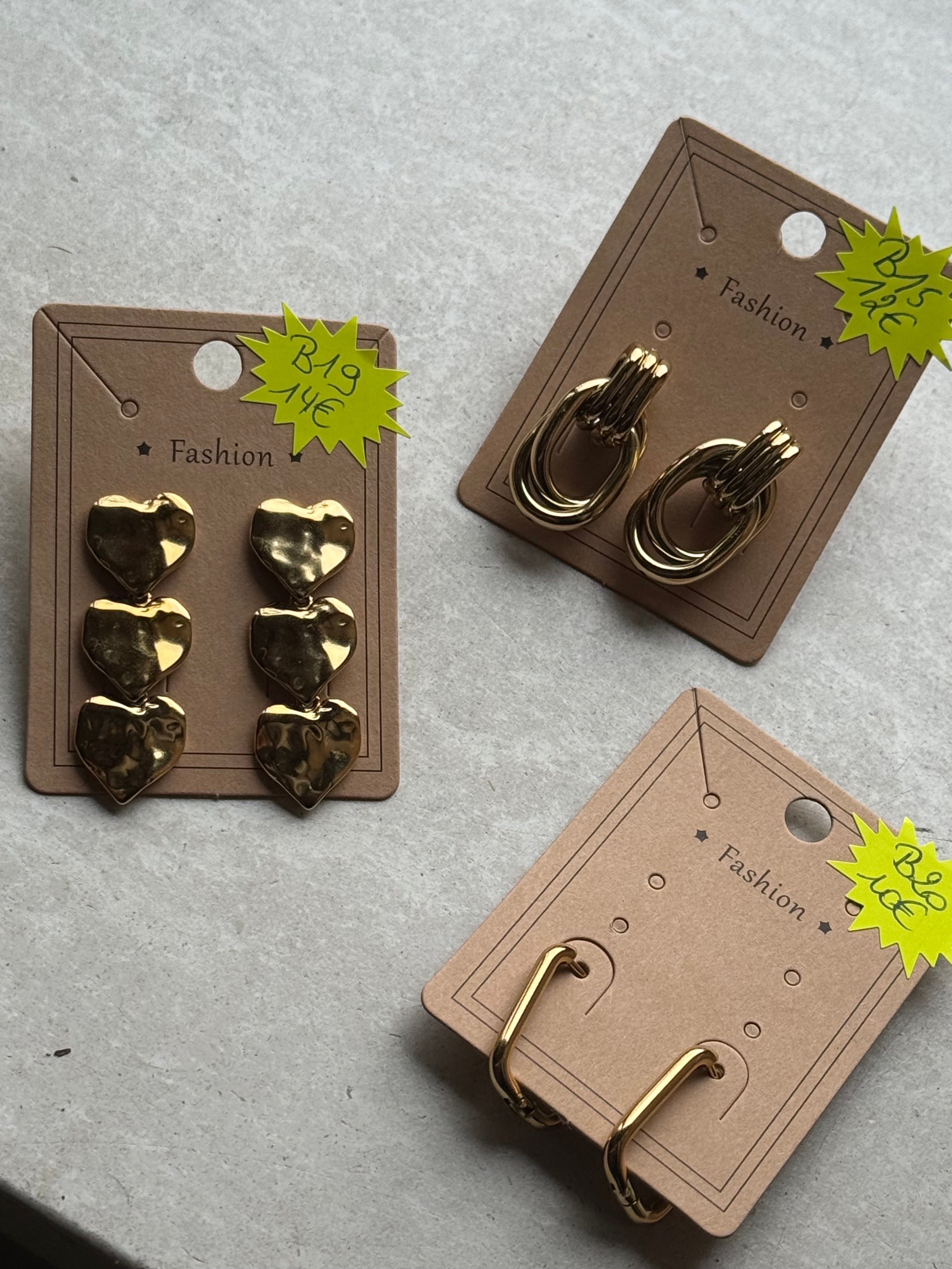 Boucle d’oreille en acier inoxydable