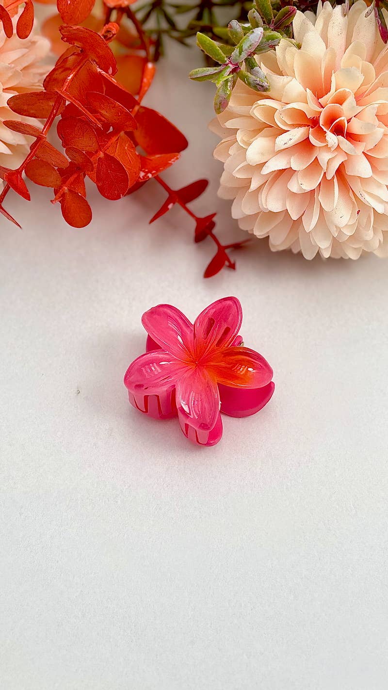 Mini pince à cheveux fleurs 4cm YH37